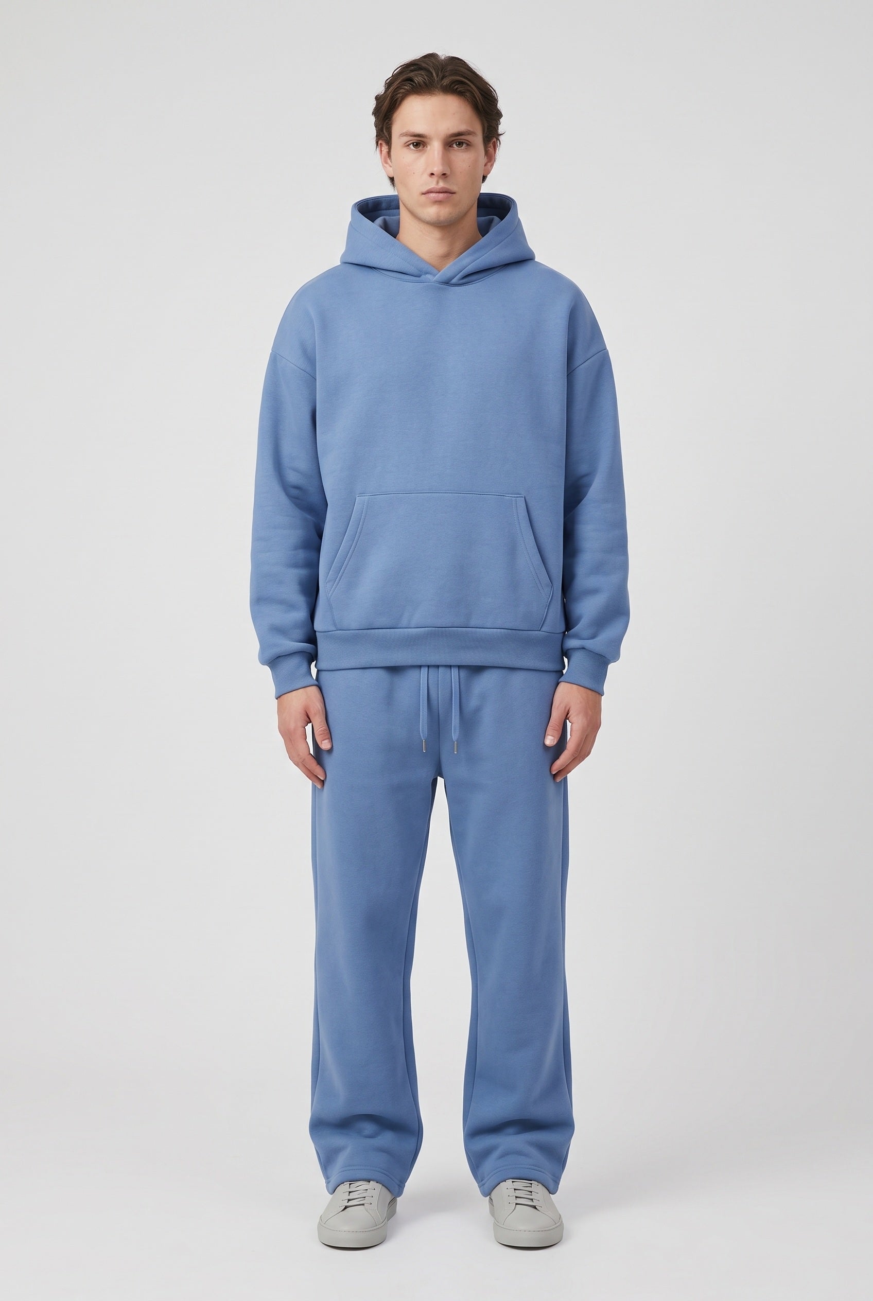 Men's Tracksuit | Hooded Oversized Set - Blue