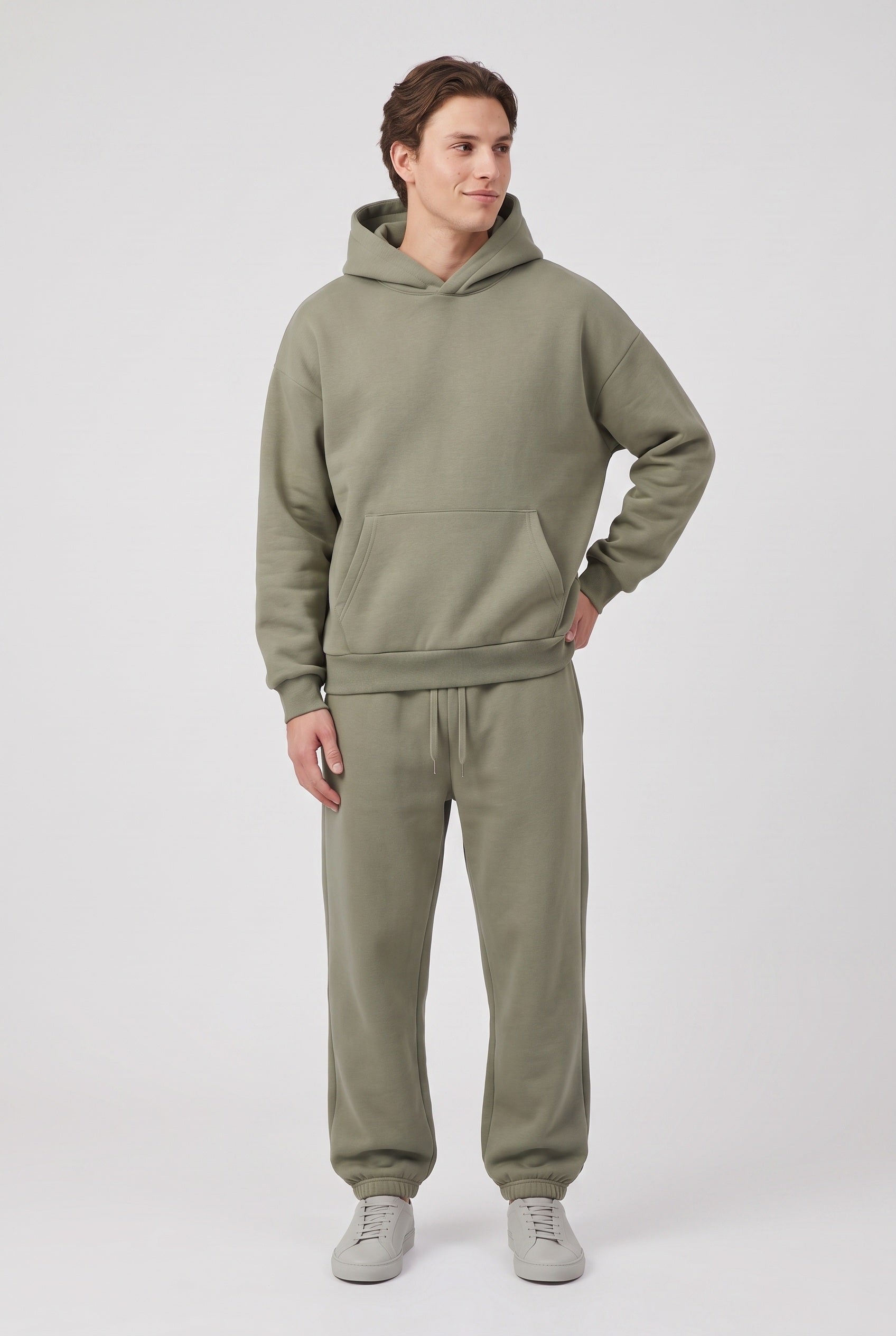Men's Tracksuit | Hooded Oversized Set - Green