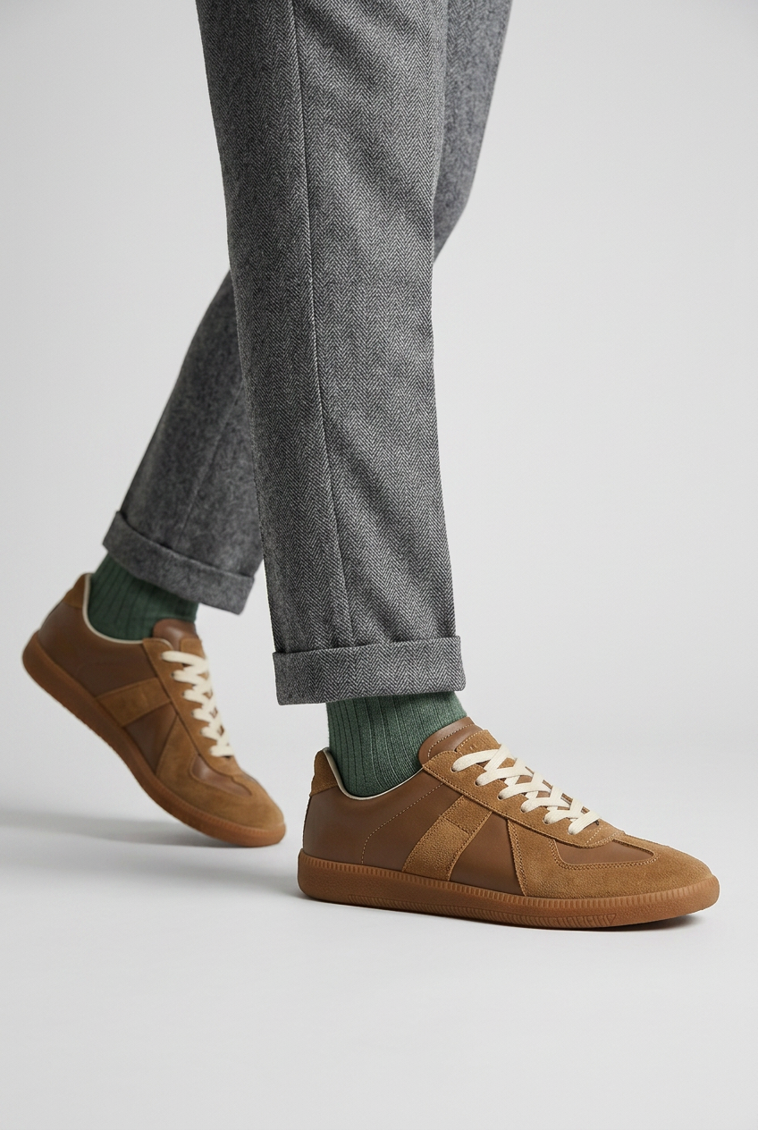 Men’s Trainers | Cushioned Sole with Suede-Look Finish - 2