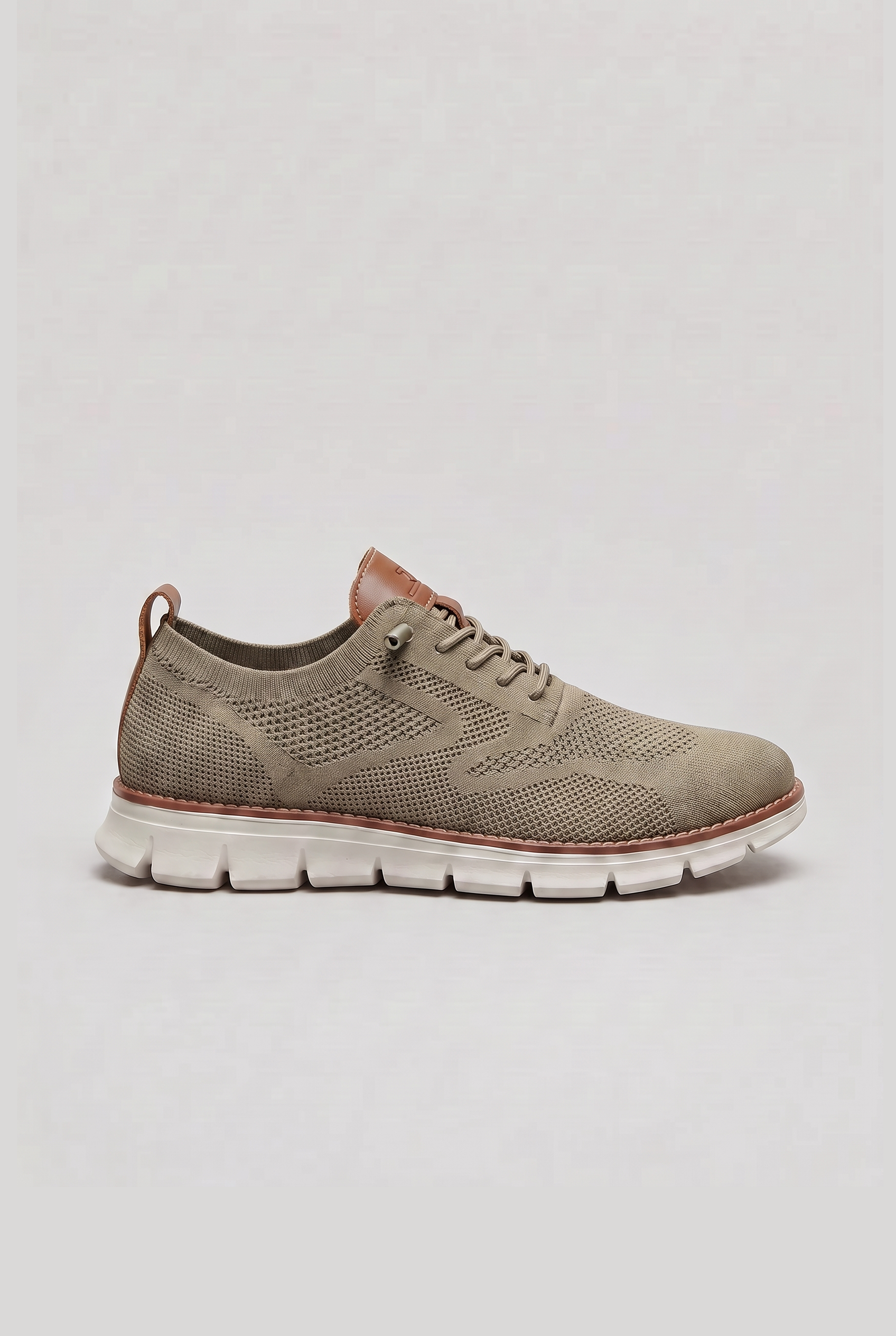 Men's Trainers | Lace-Up Low Top - Khaki