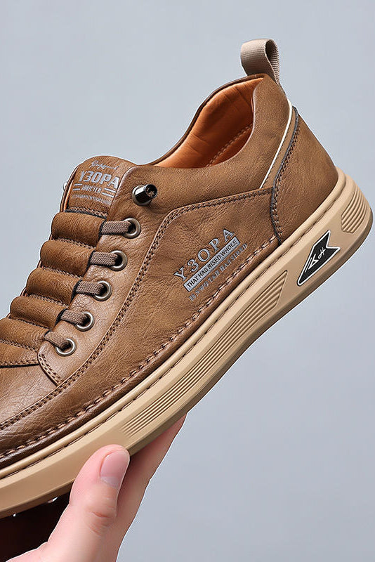 Men's Trainers | Leather-Look Comfort Sole - 2