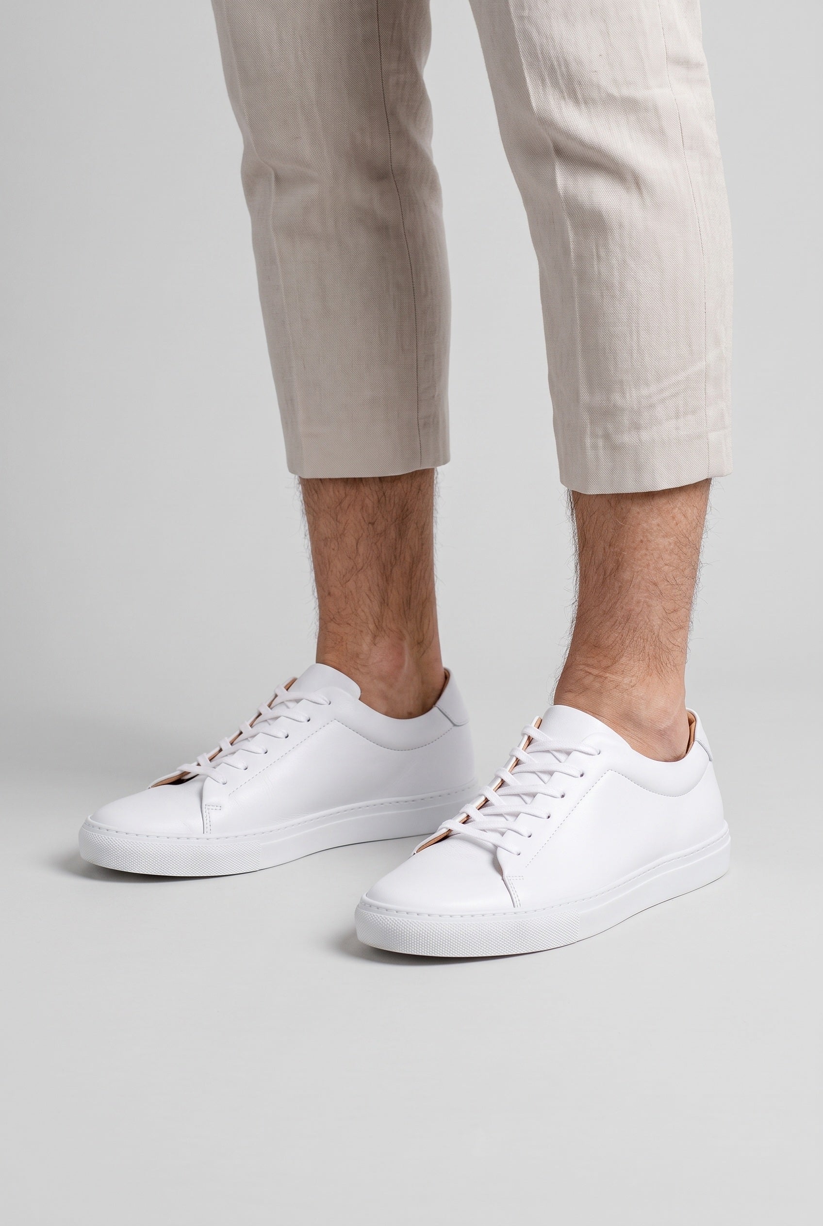 Men's Trainers | White Cupsole Lace-Up - 3