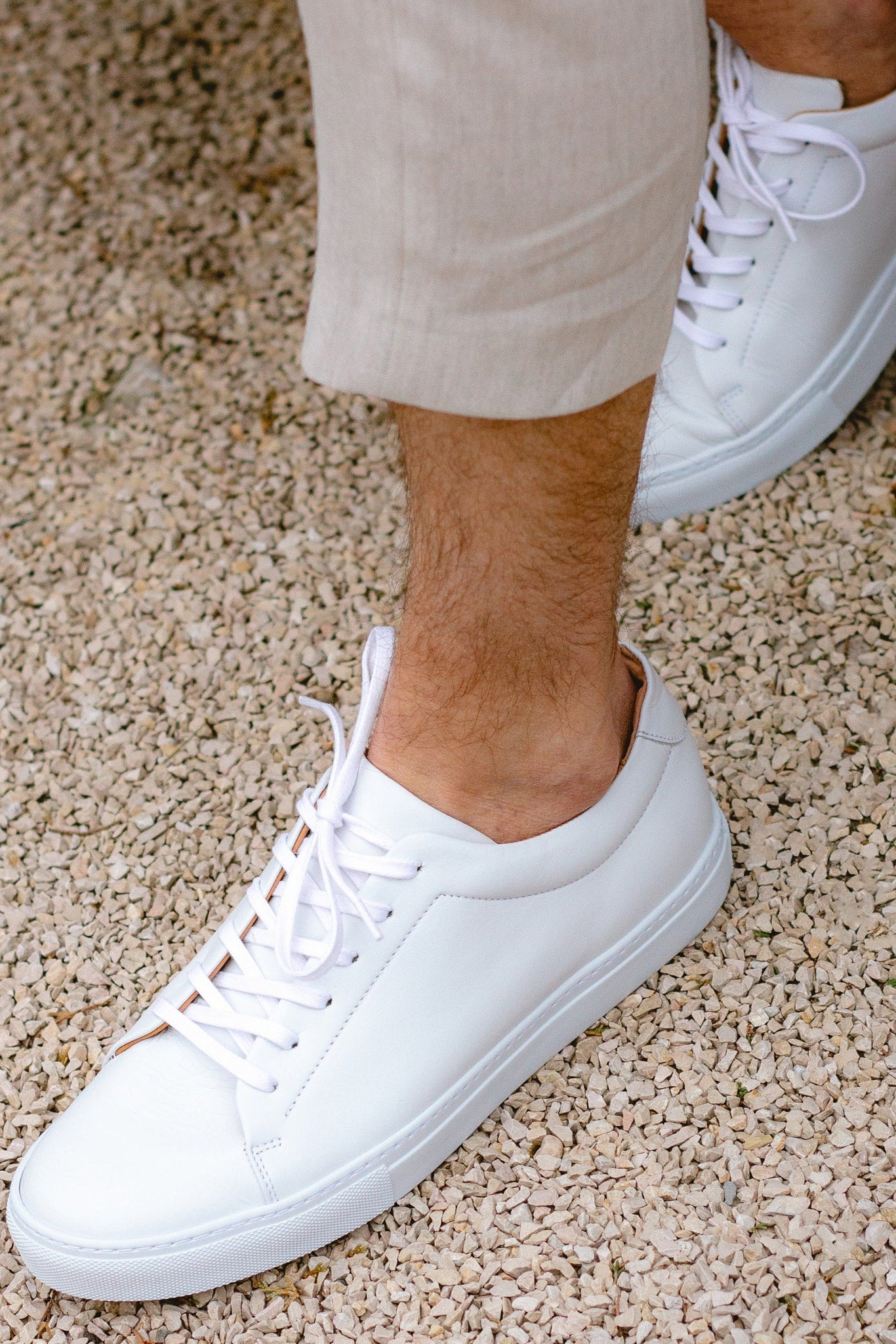 Men's Trainers | White Cupsole Lace-Up - 6