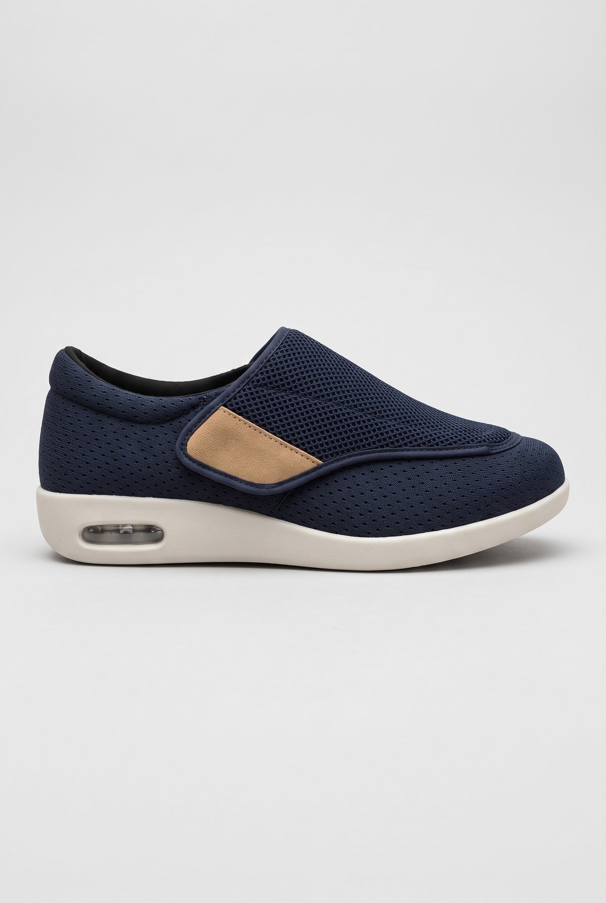 Men's Trainers | Wide-Fit Adjustable Strap - Navy
