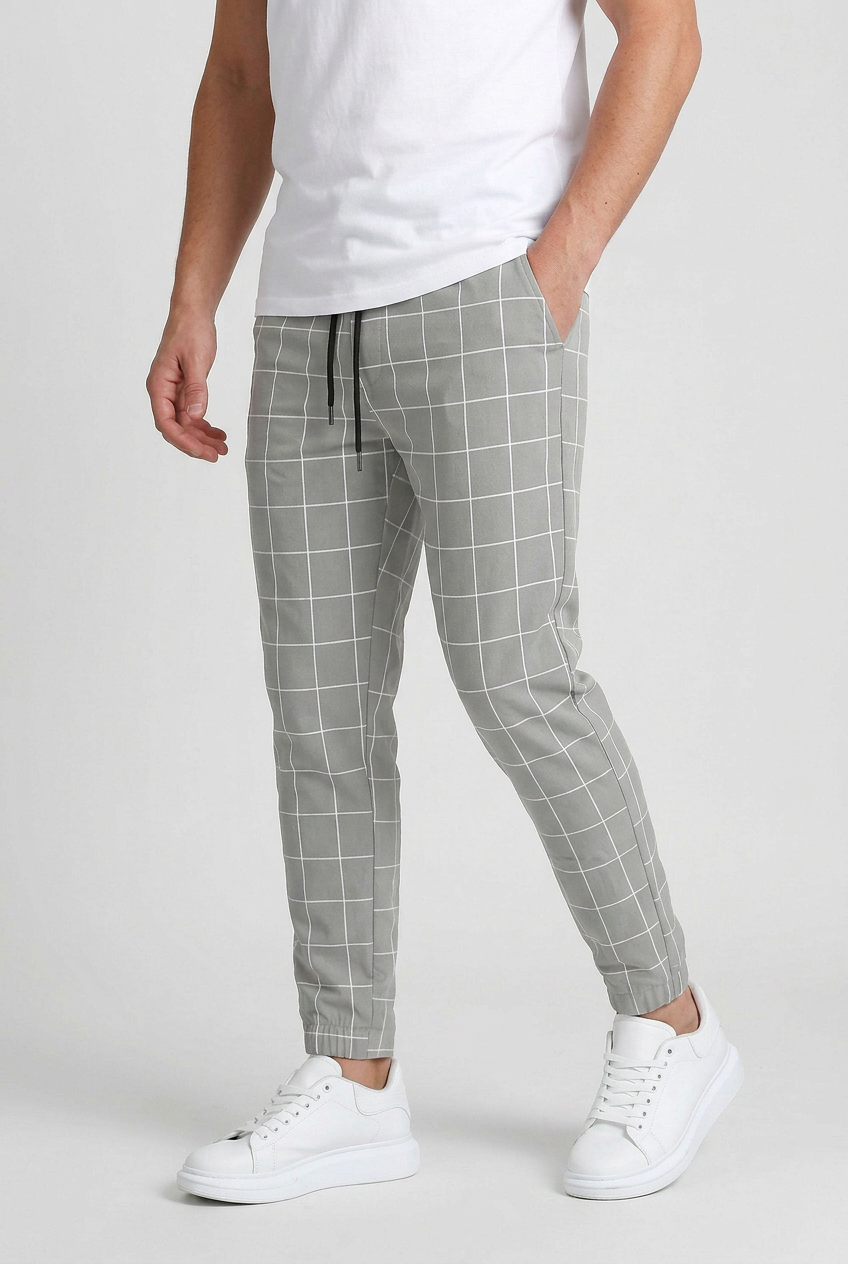 Men’s Trousers | Checked with Elastic Cuffs - 5