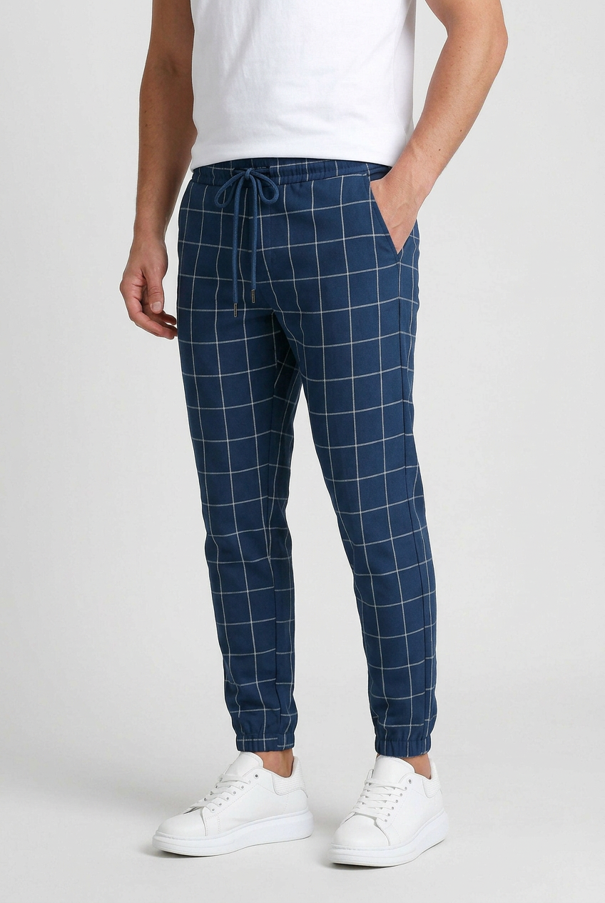 Men’s Trousers | Checked with Elastic Cuffs - 6