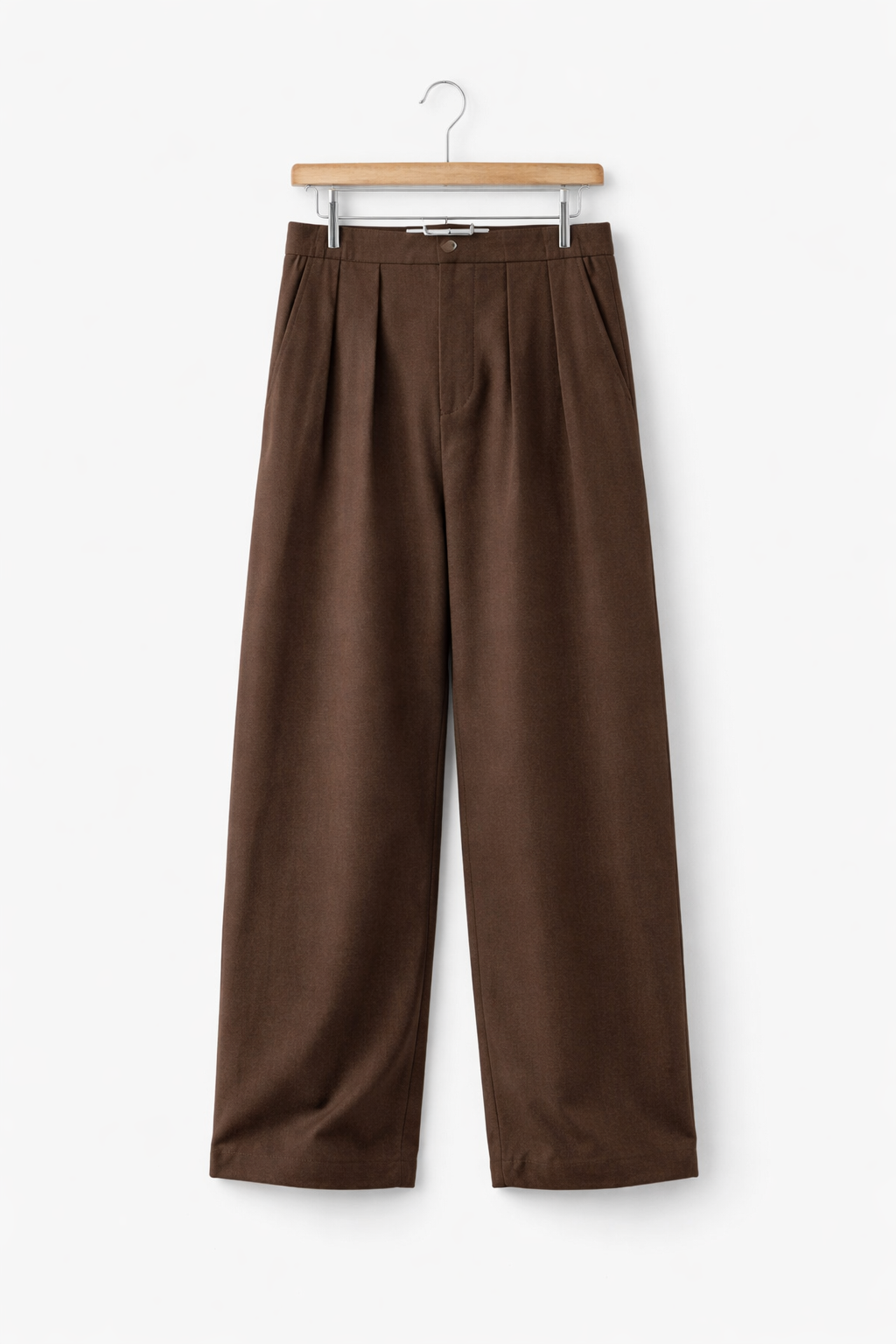 Men's Trousers | Wide Leg Pleated Front - 3