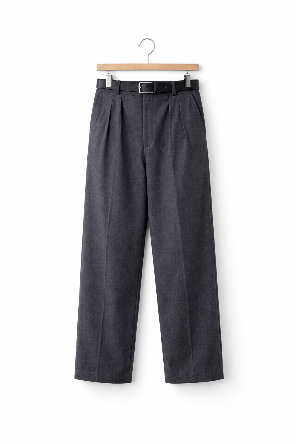 Men's Trousers | Wide Leg Pleated Front - 4