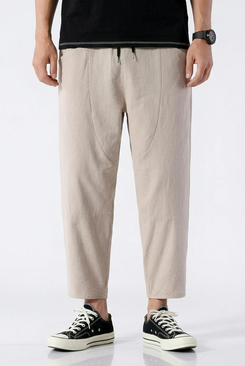 Men's Wide Leg Trousers | Side Pockets - 1