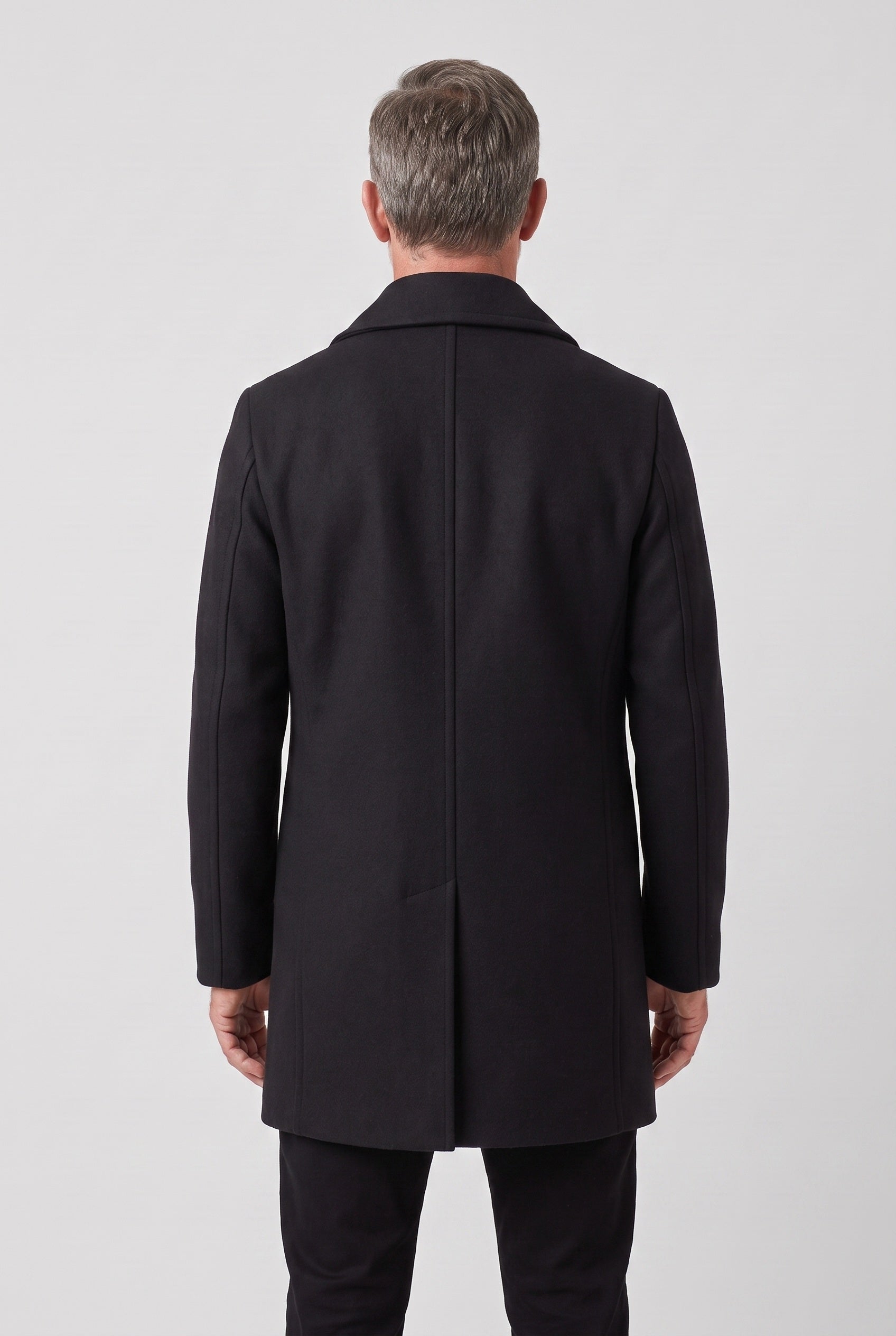 Men's Coat | Double-Breasted Peacoat - 2