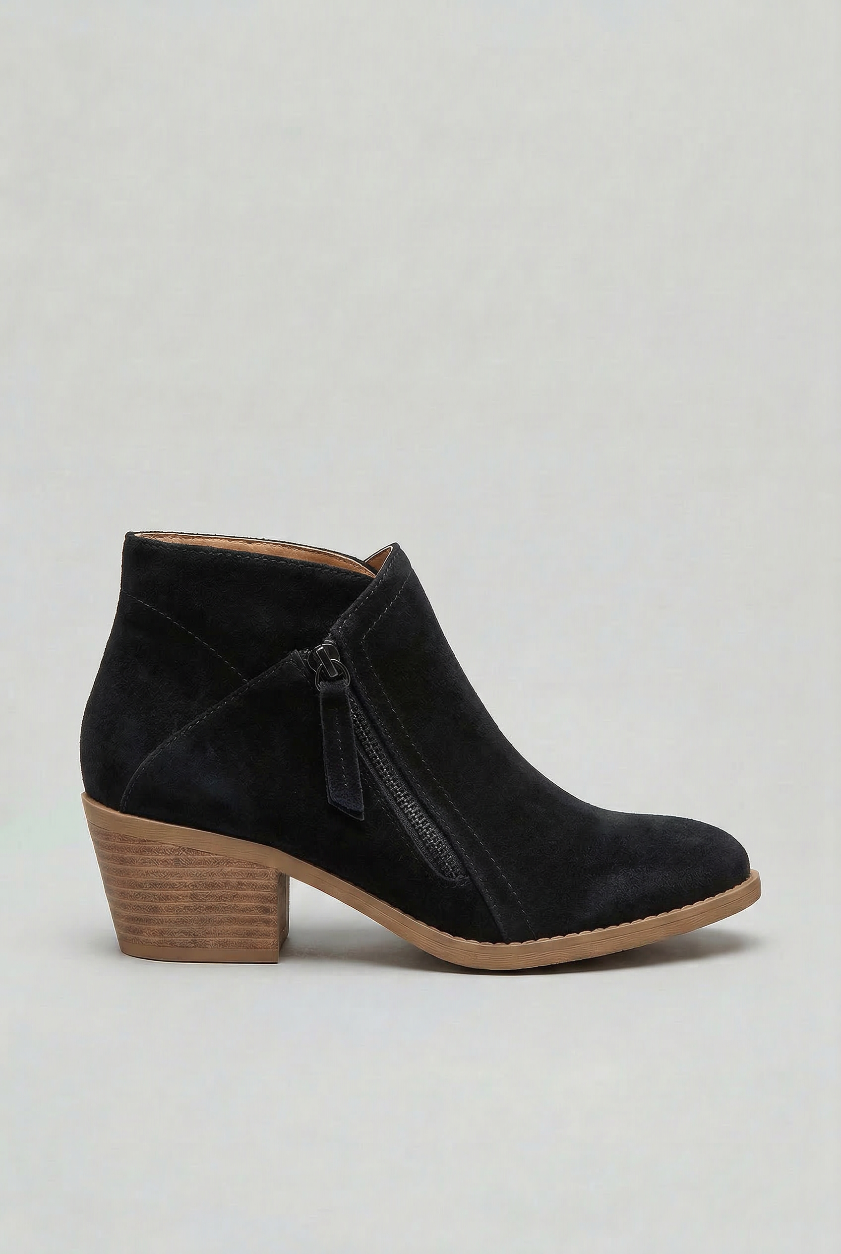Women’s Ankle Boots | Block Heel with Side Zip - 6