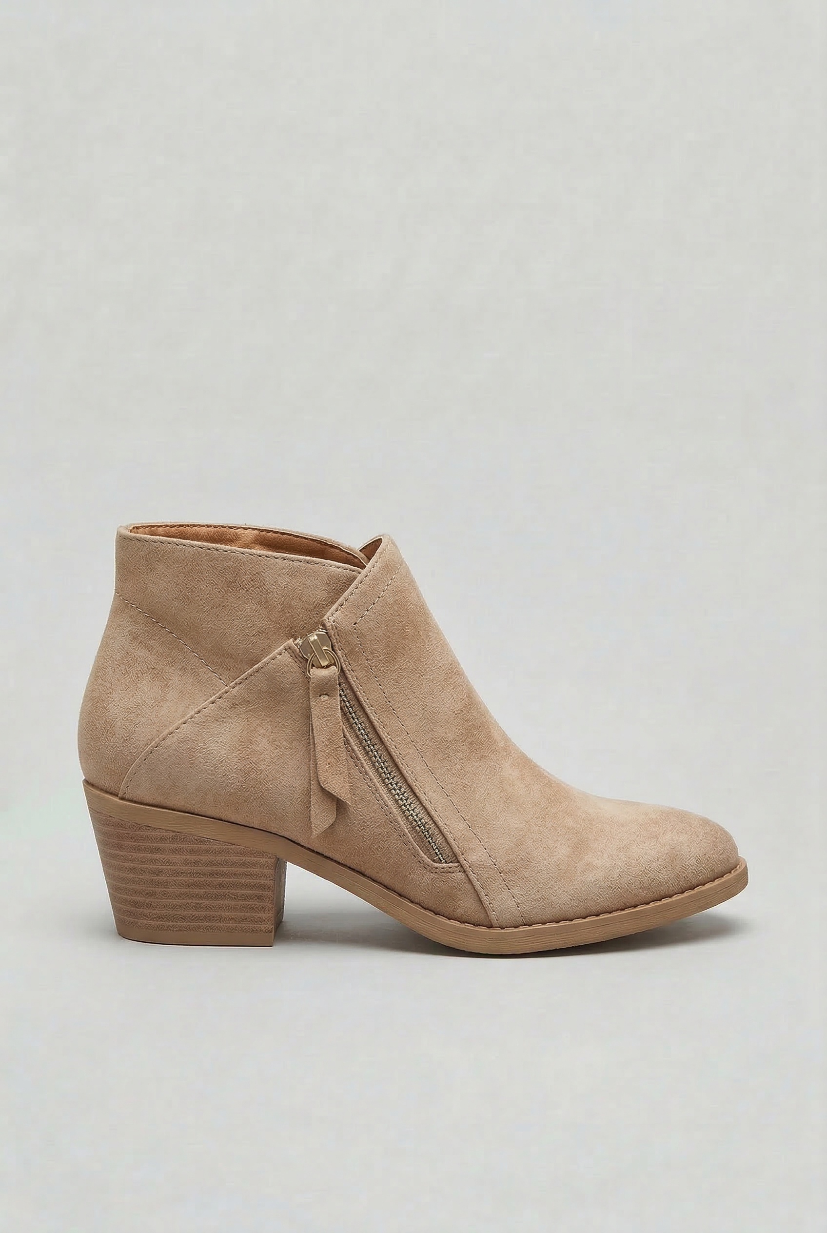 Women’s Ankle Boots | Block Heel with Side Zip - 7