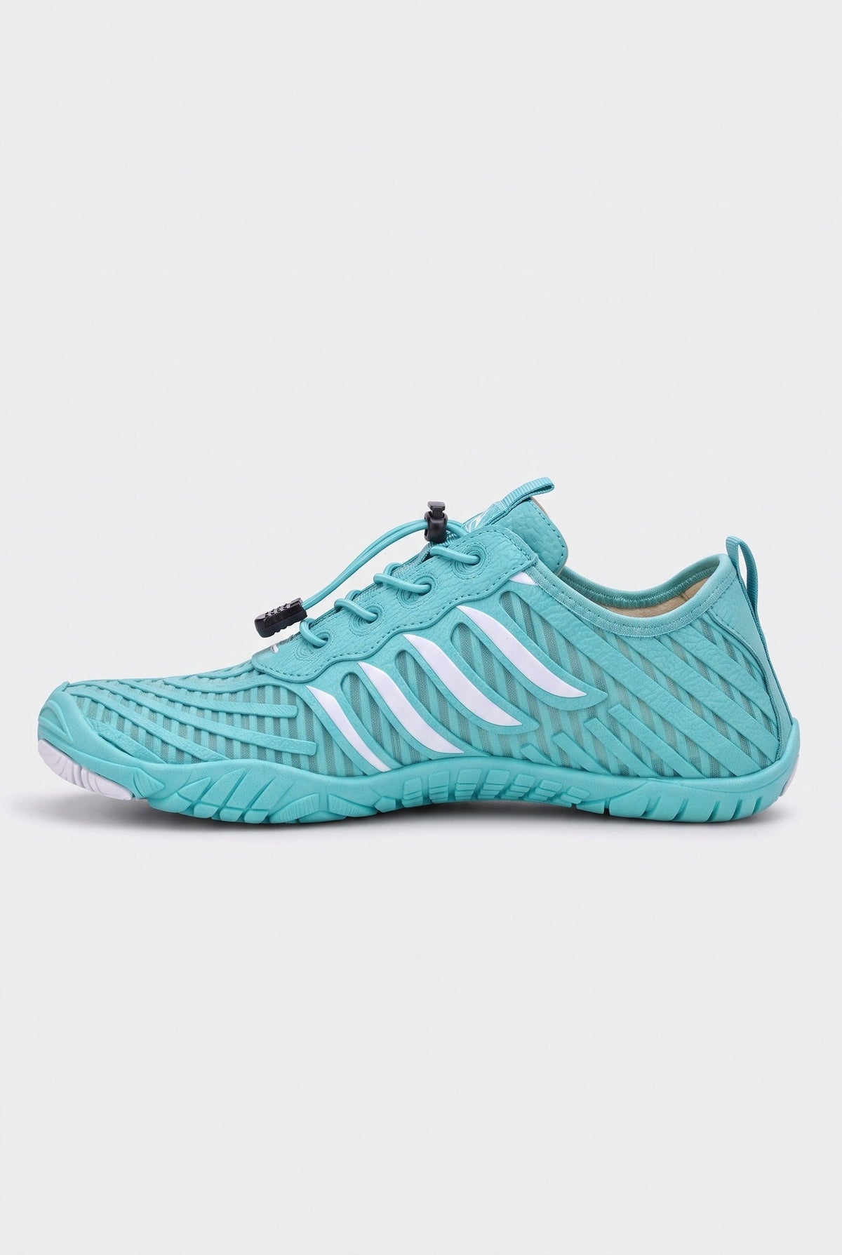 Women's Barefoot Shoes | Wide Toe Mesh - Aqua & White
