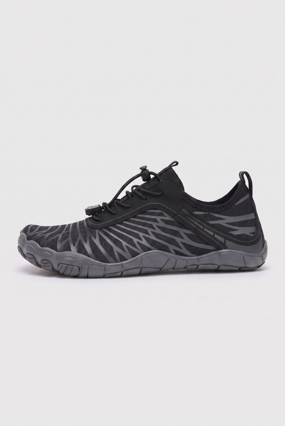 Women's Barefoot Shoes | Wide Toe Mesh - Black & Grey