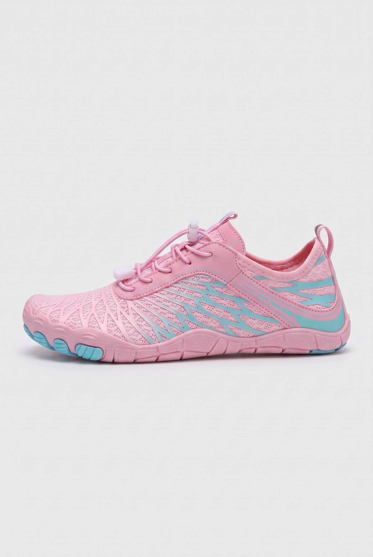 Women's Barefoot Shoes | Wide Toe Mesh - Pink & Aqua