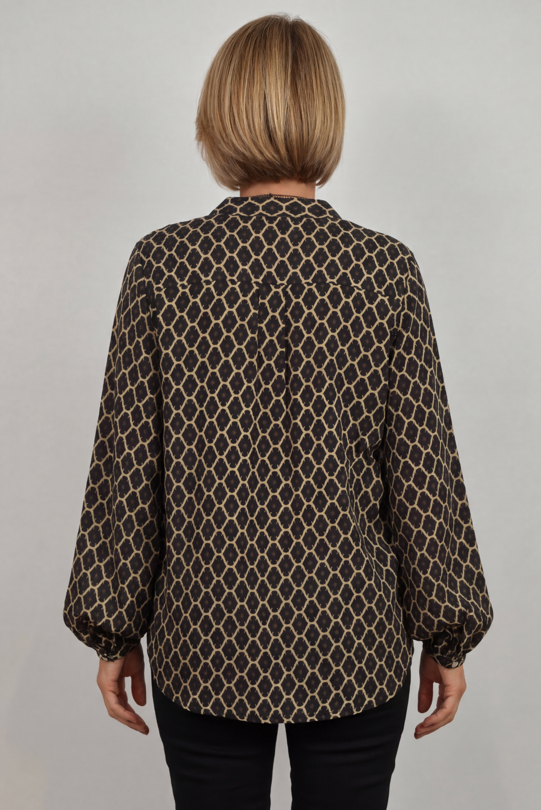 Women’s Blouse | Geo Print Relaxed Fit - 2