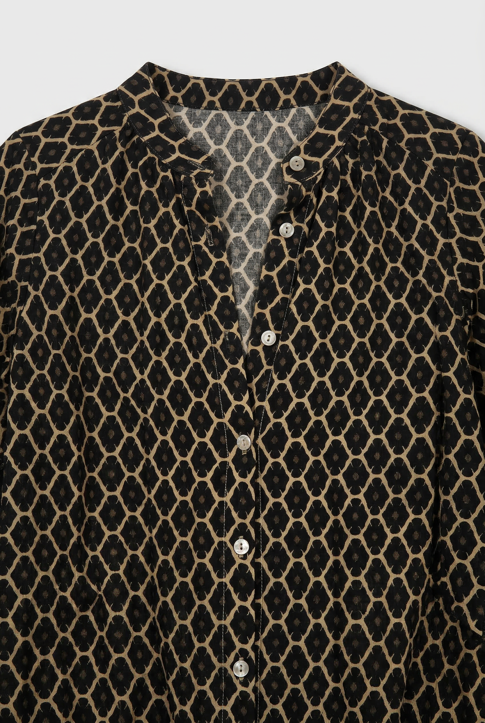 Women’s Blouse | Geo Print Relaxed Fit - 3