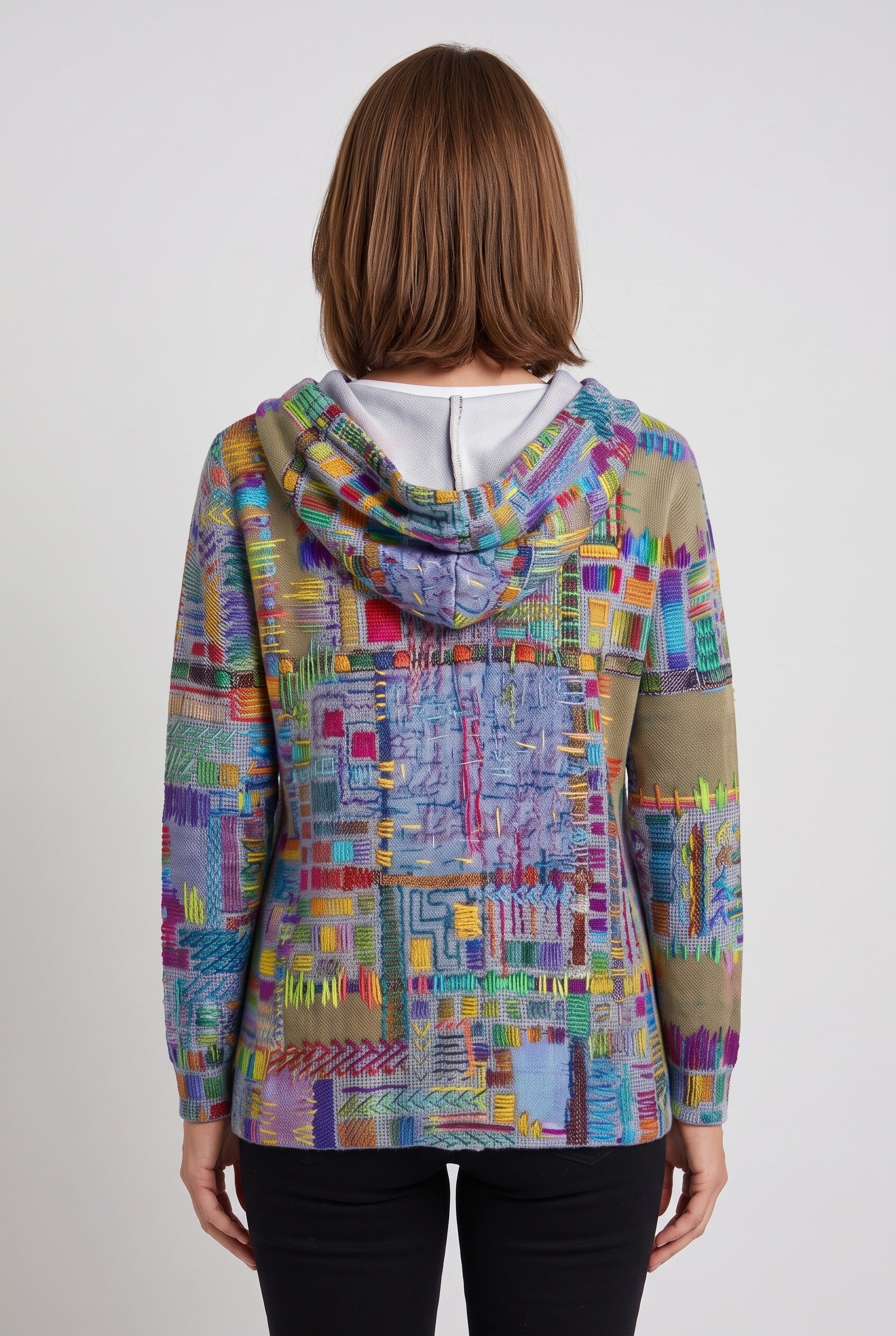 Women's Cardigan | Hooded Button-Front Longline - 2