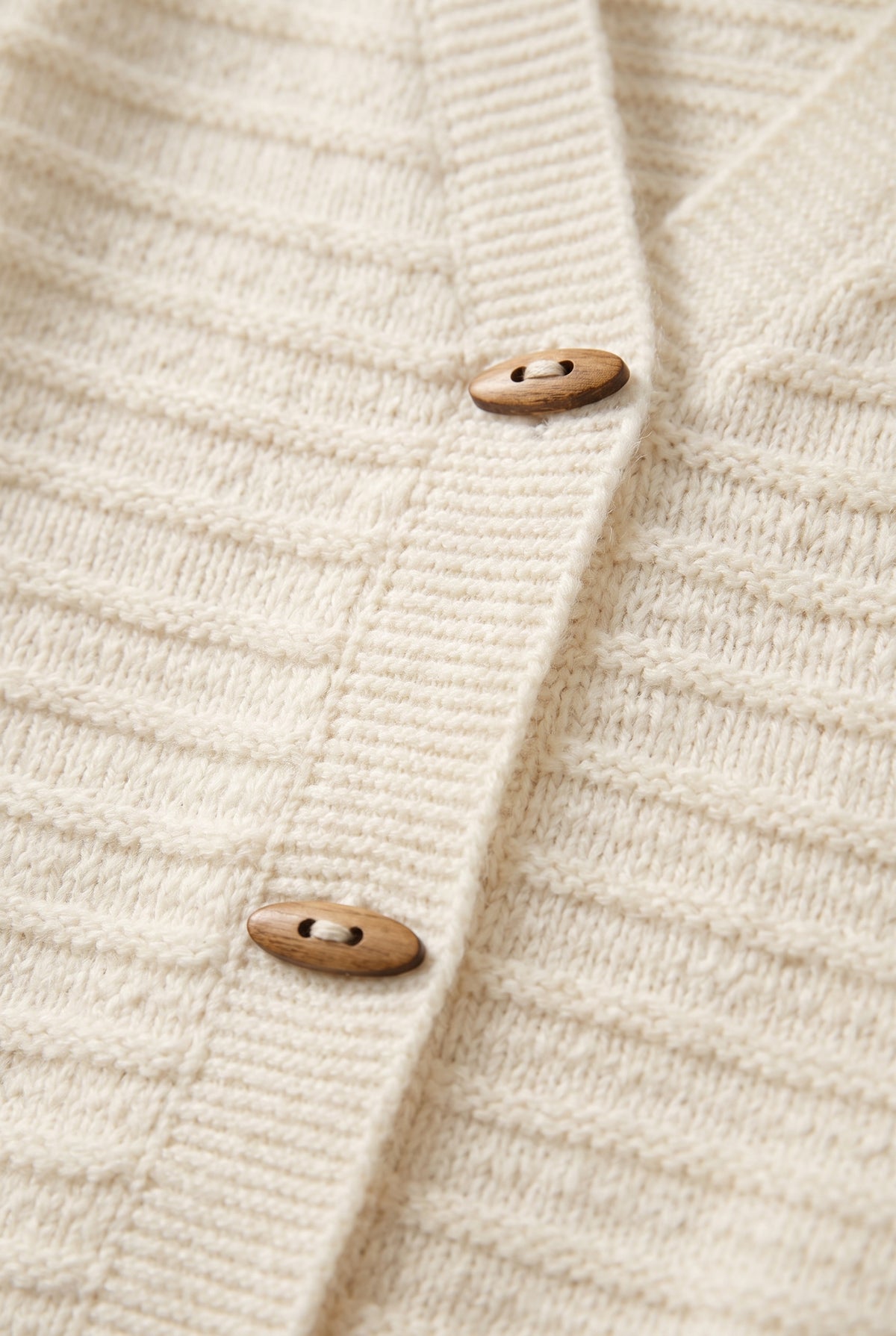 Women's Cardigan | Sleeveless Toggle-Button Knit - 3