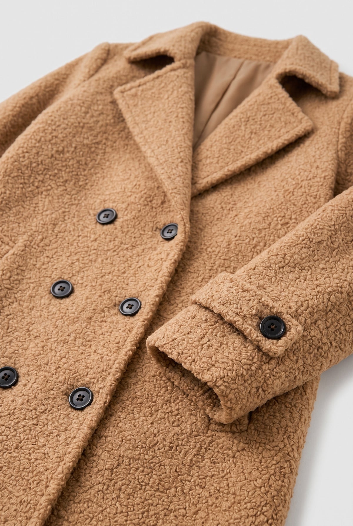 Women's Coat | Double-Breasted Bouclé detail