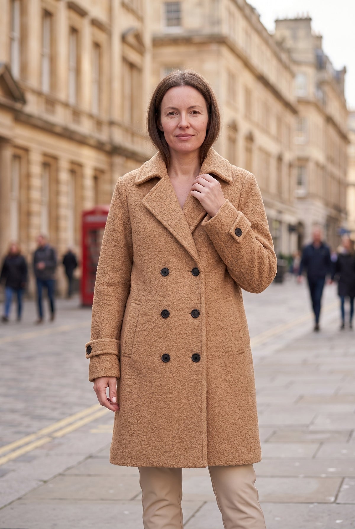 Women's Coat | Double-Breasted Bouclé lifestyle