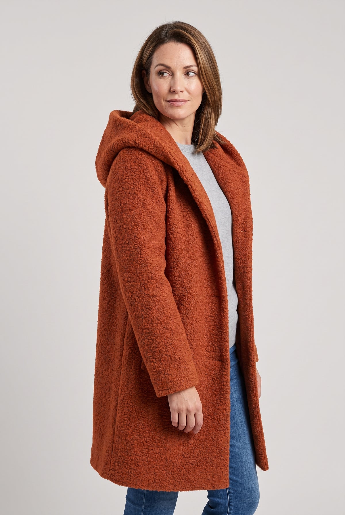 Women's Coat | Hooded Longline - 8