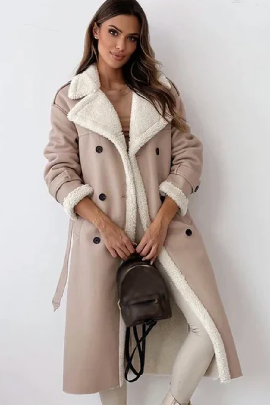 Women's Coat | Longline Aviator Belted - 3