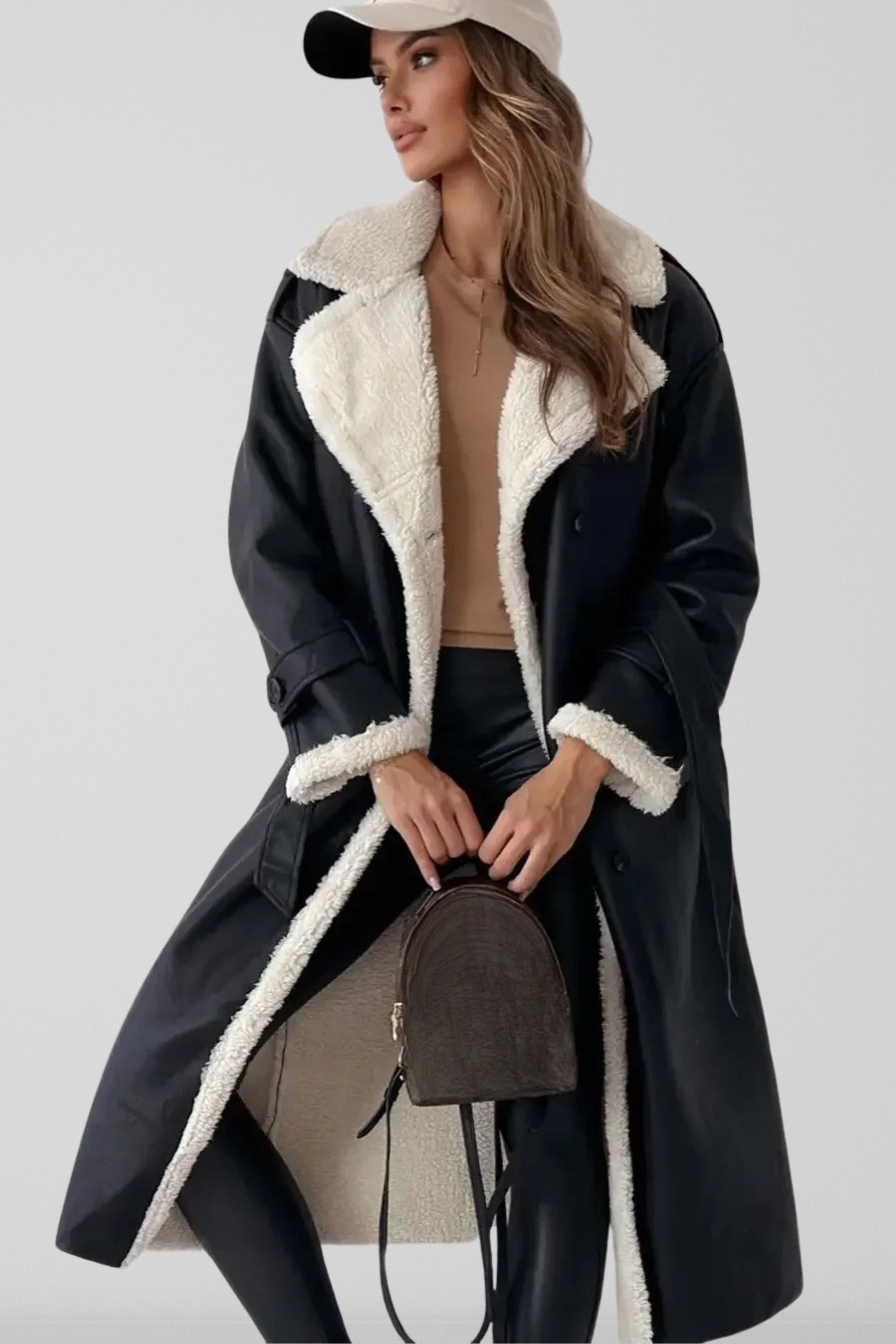 Women's Coat | Longline Aviator Belted - 7