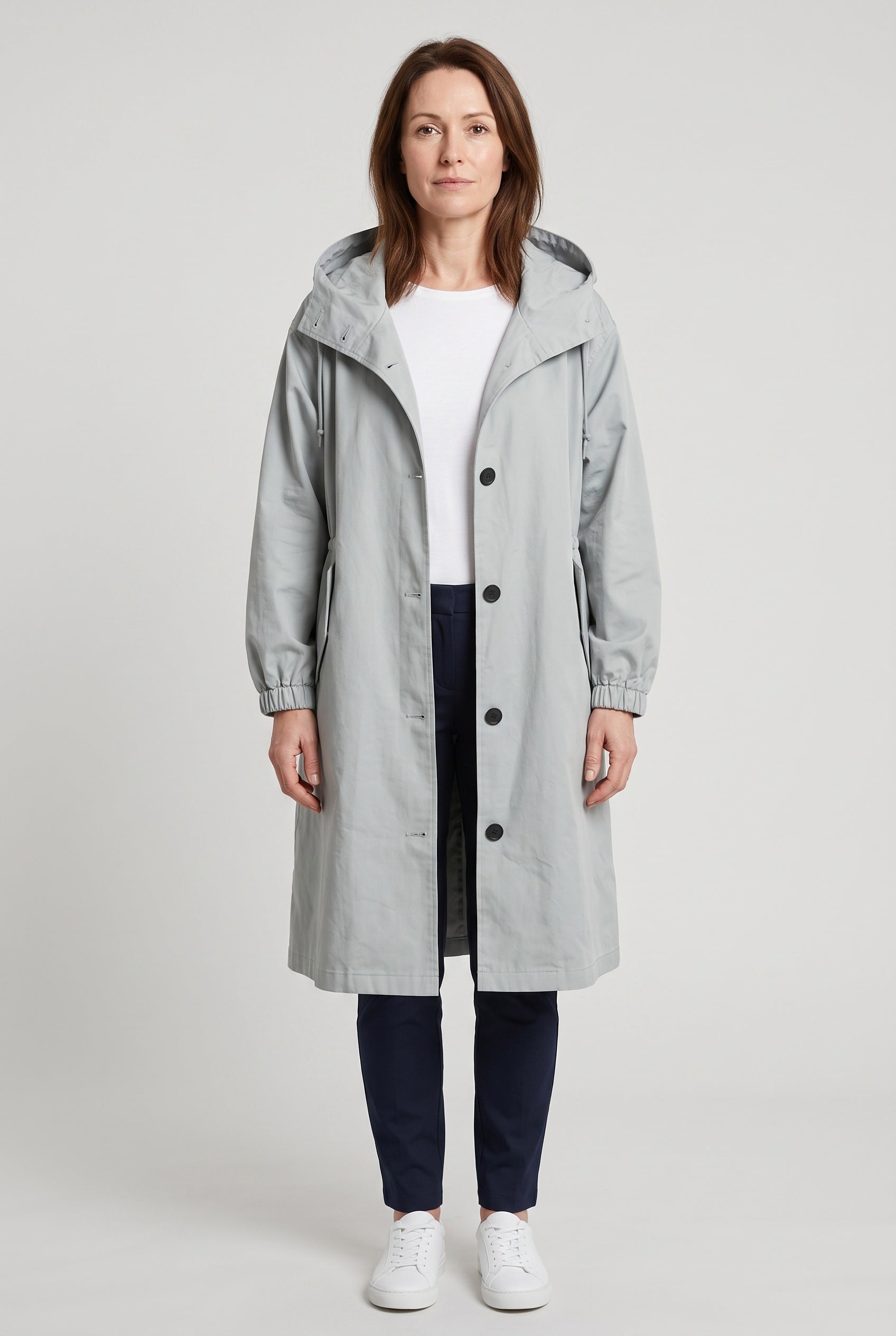 Women's Coat | Oversized Hood - Grey