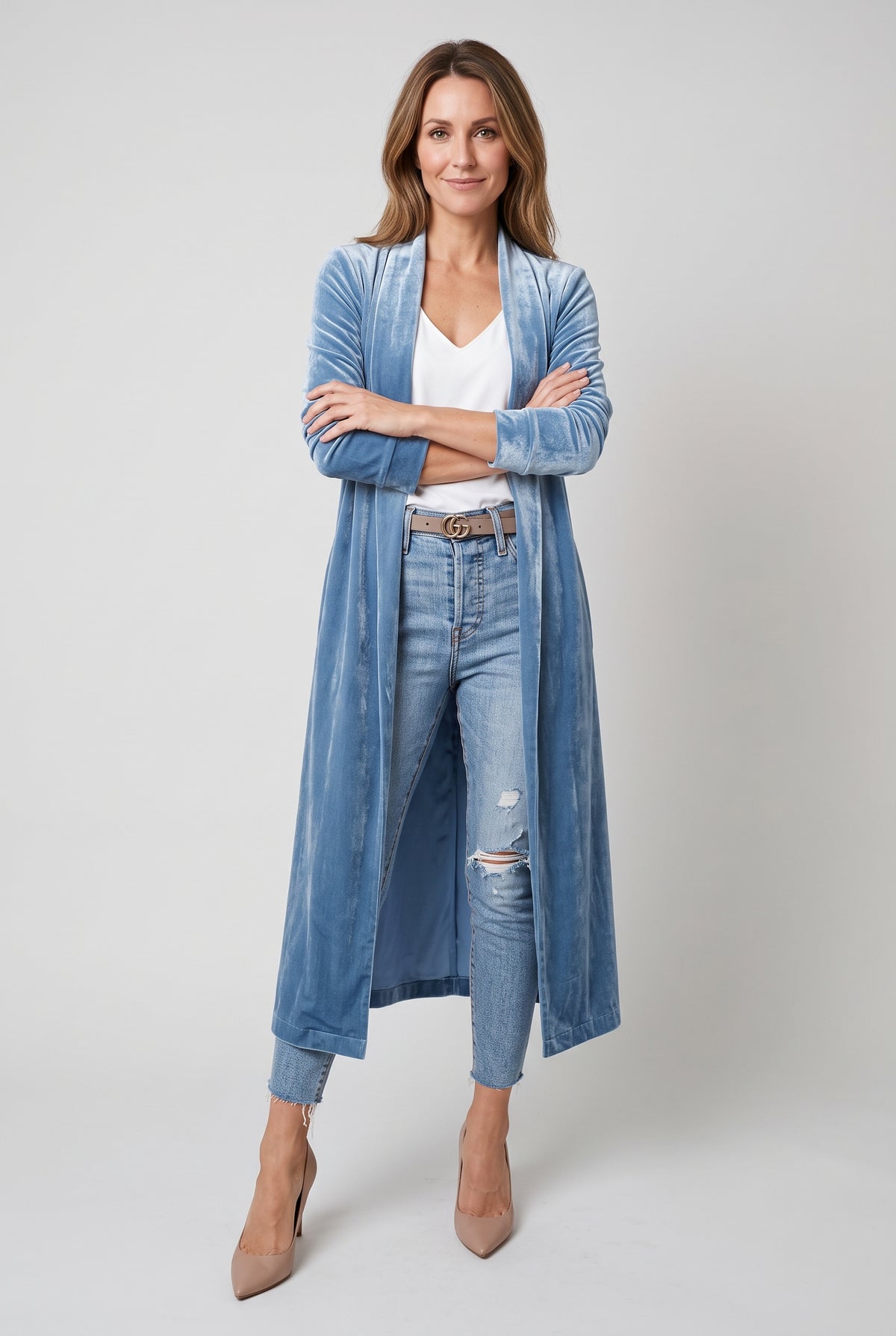 Women's Coat | Velvet Kimono - 7