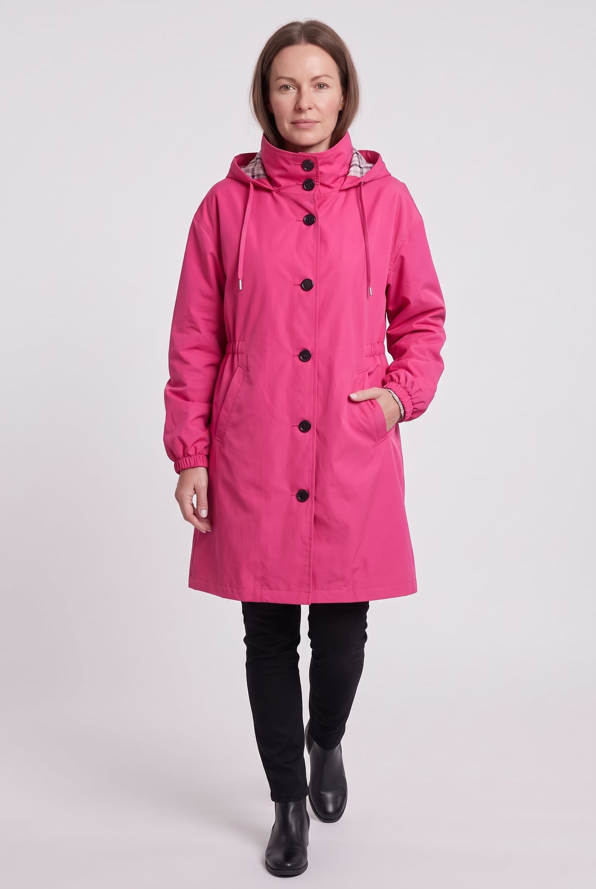 Women's Coat | Water-Resistant Hooded Windbreaker - 10