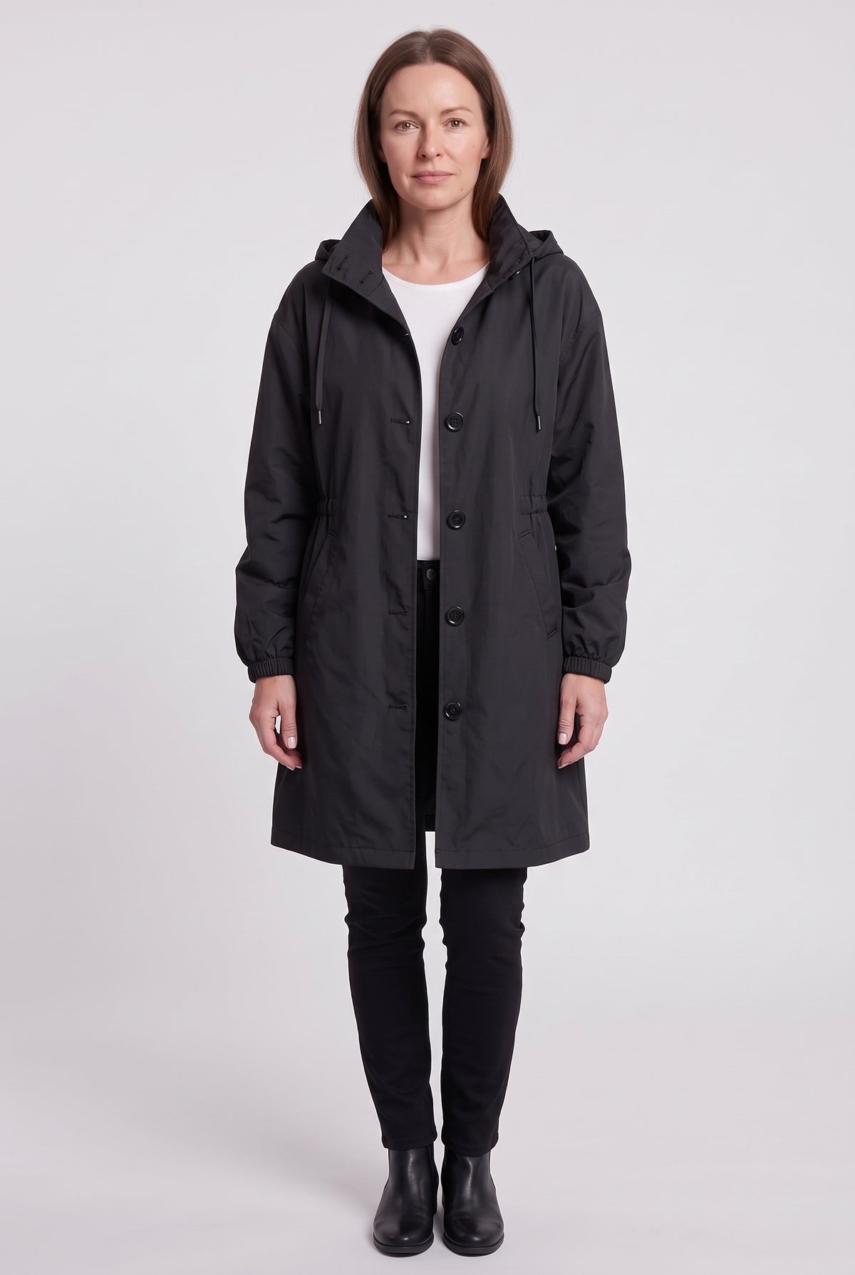 Women's Coat | Water-Resistant Hooded Windbreaker - 11