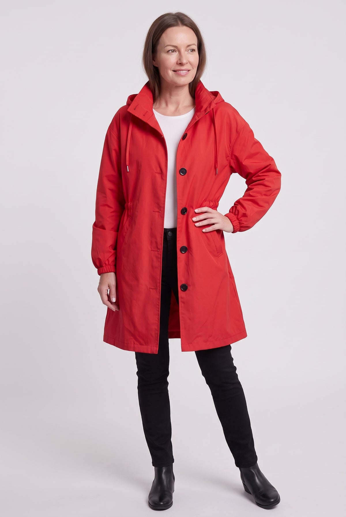 Women's Coat | Water-Resistant Hooded Windbreaker - 9
