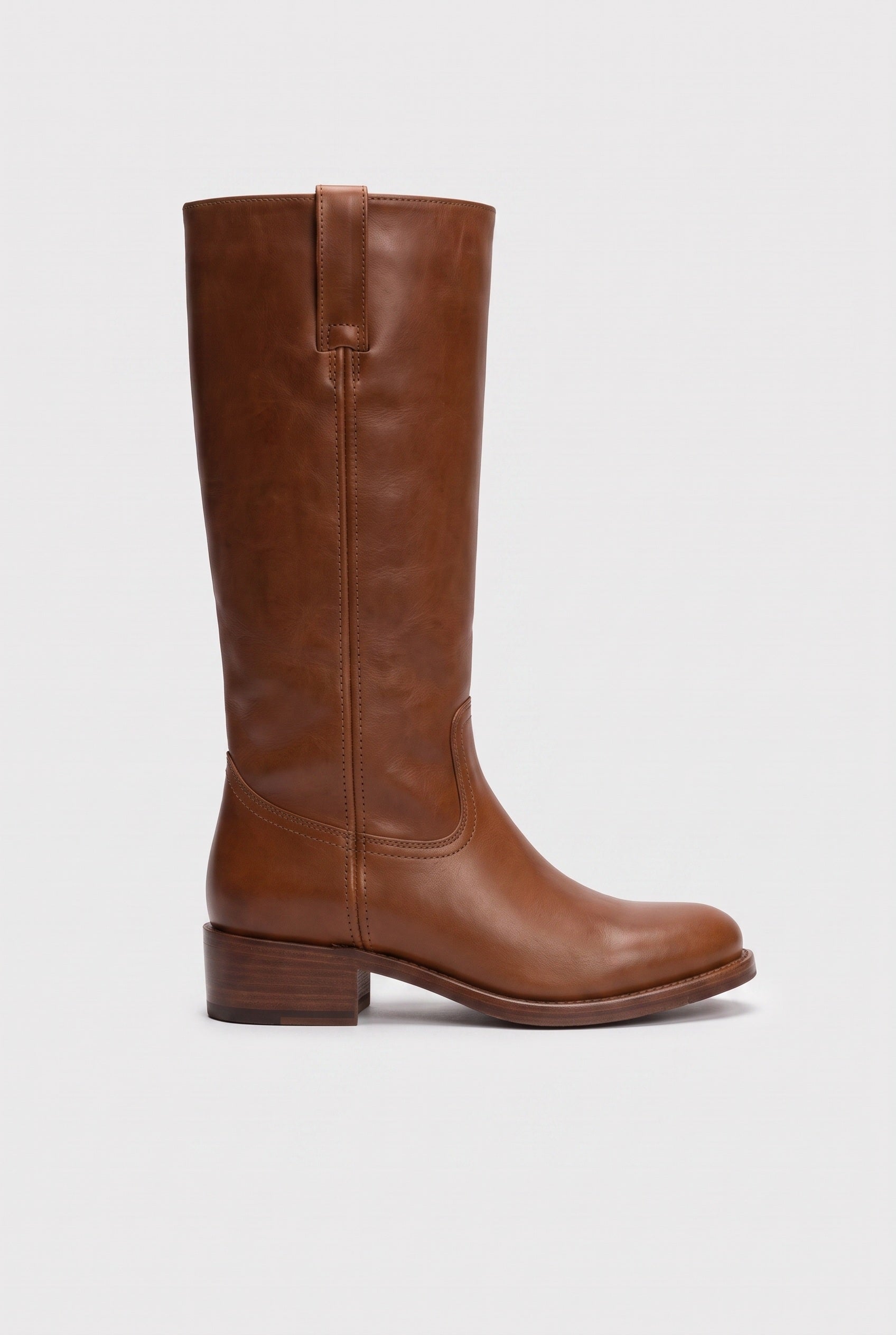 Women's Cowboy Boots | Cushioned Pull-On - Brown