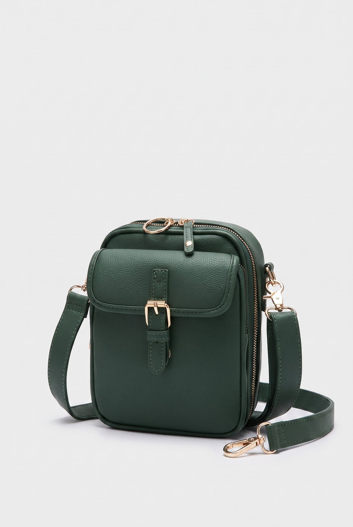 Women's Crossbody Bag | Buckle Flap Anti-Theft - 26
