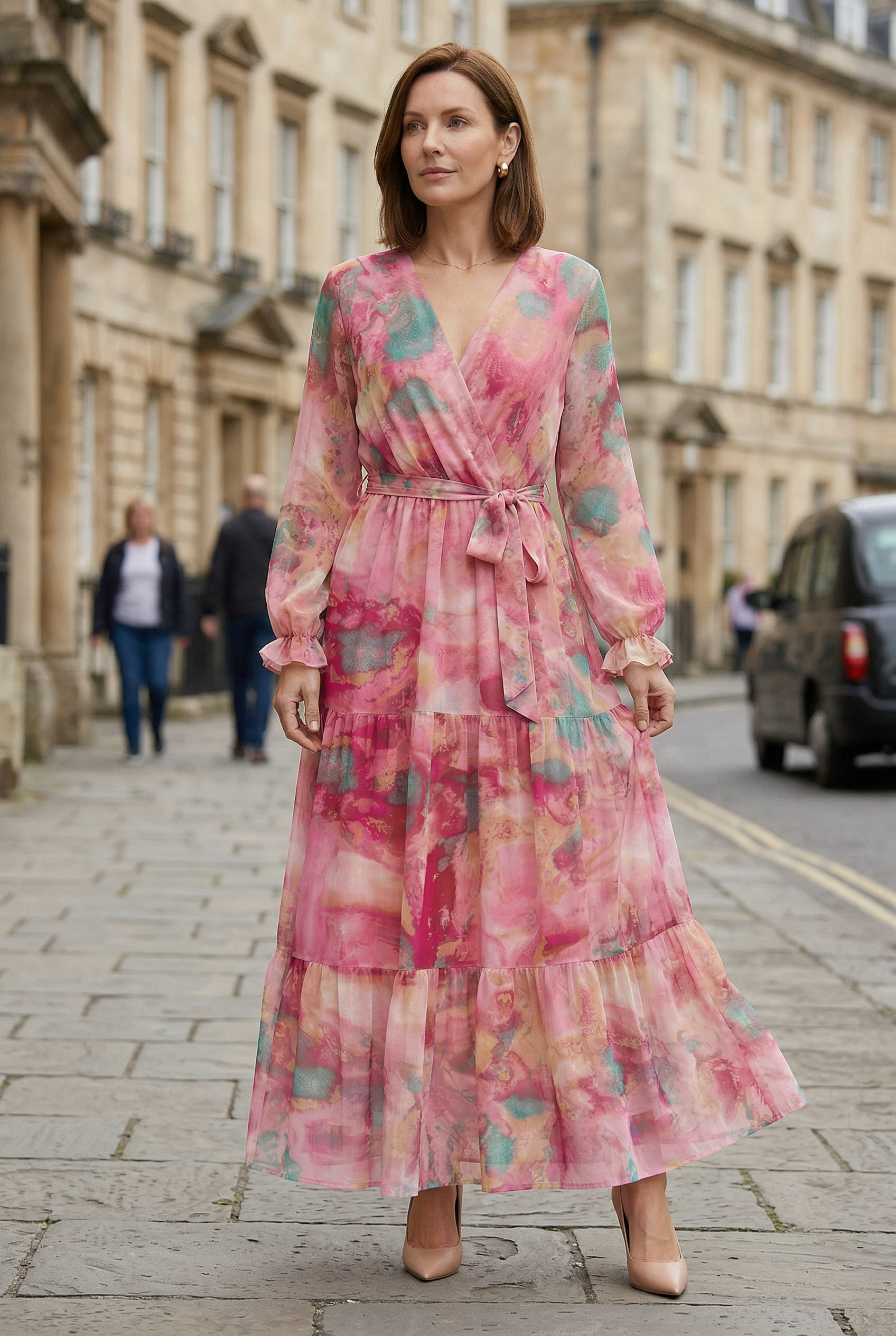 Women’s Dress | Floral Wrap Maxi - 4