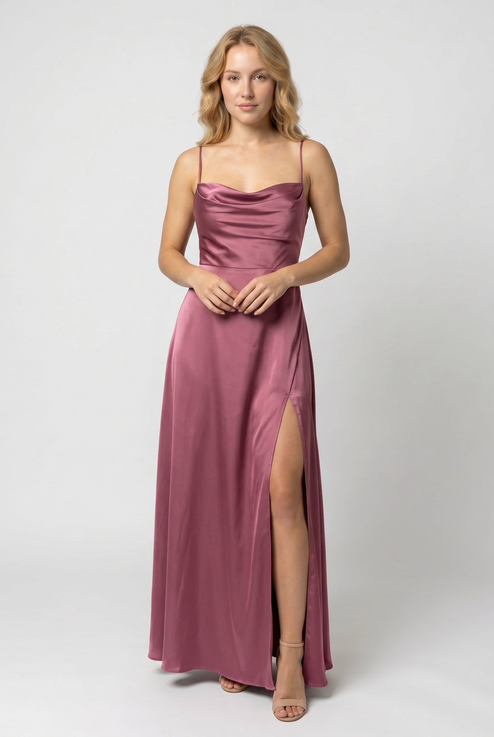 Women's Dress | High Slit Prom Maxi-8