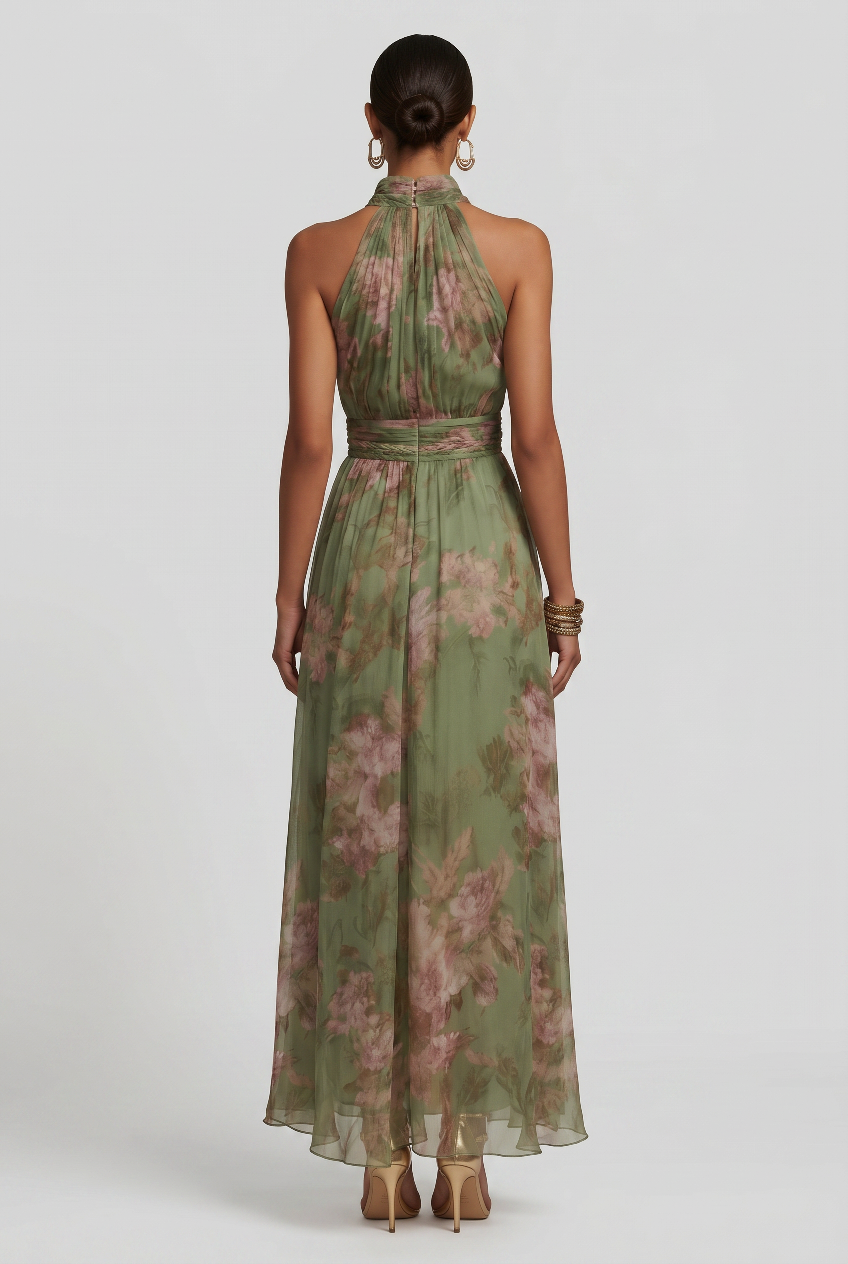 Women's Dress | Printed Summer Wrap Maxi-2
