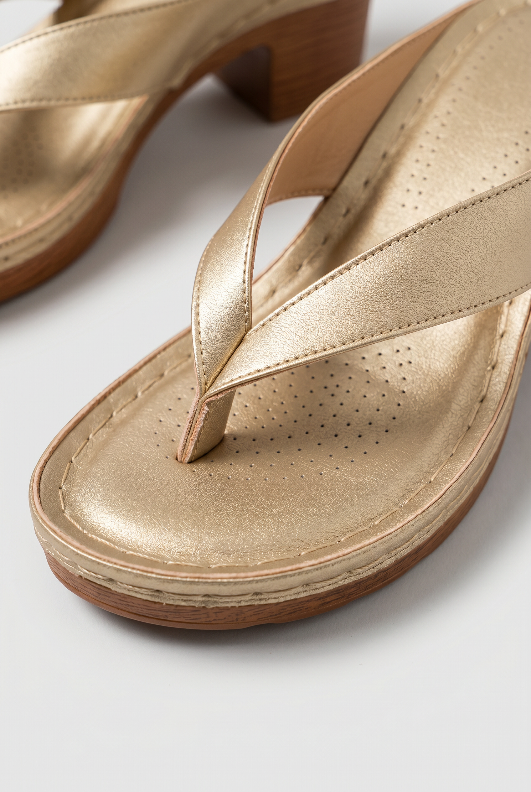 Women's Flip Flop Heel Sandals | Platform Block-3