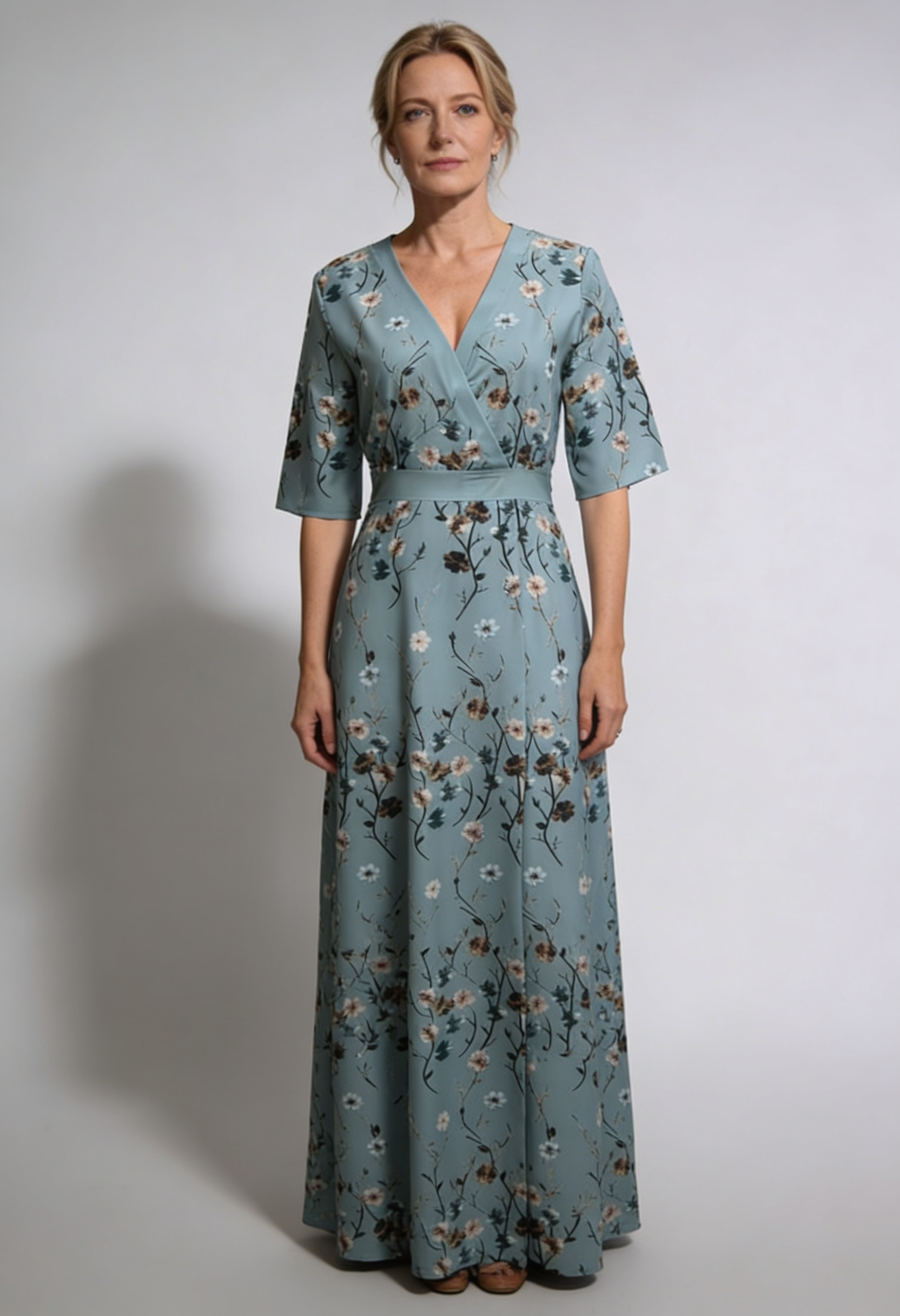 Women's Floral Printed Summer Dress | Maxi - 1