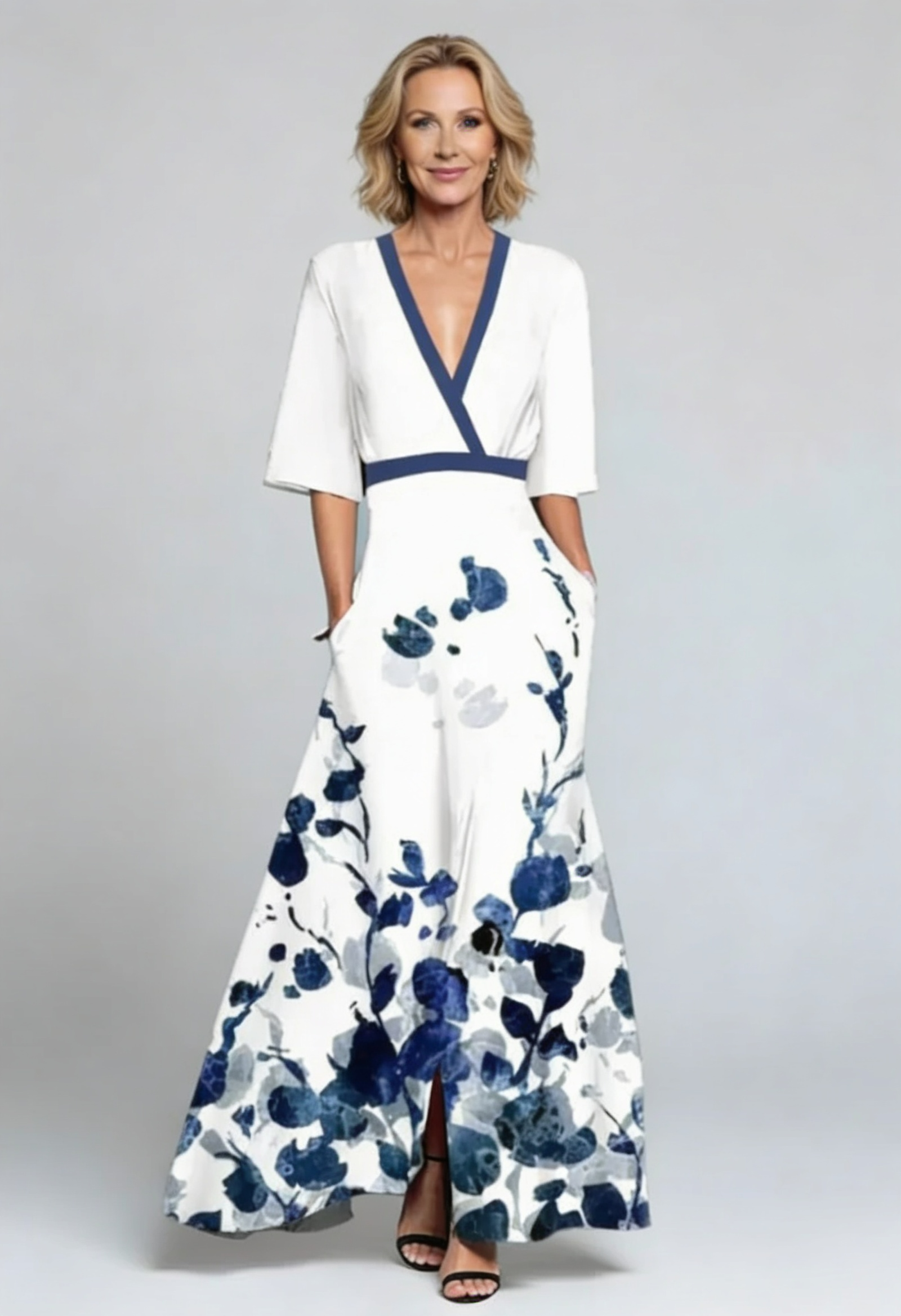 Women's Floral Printed Summer Dress | Maxi - 4