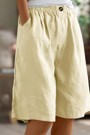 Women’s High Waist Knee Length Shorts | Loose Fit - 7