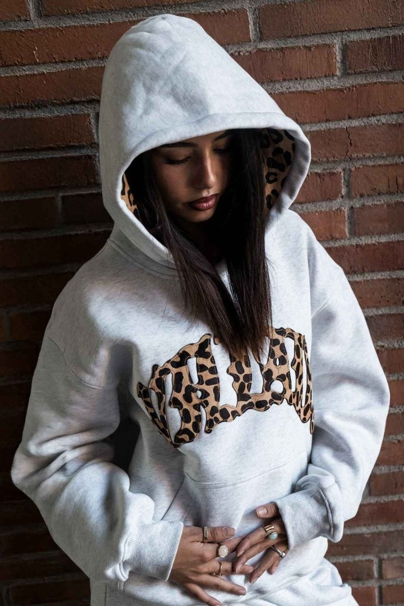 Women's Hoodie | Leopard Print Relaxed Fit - 1