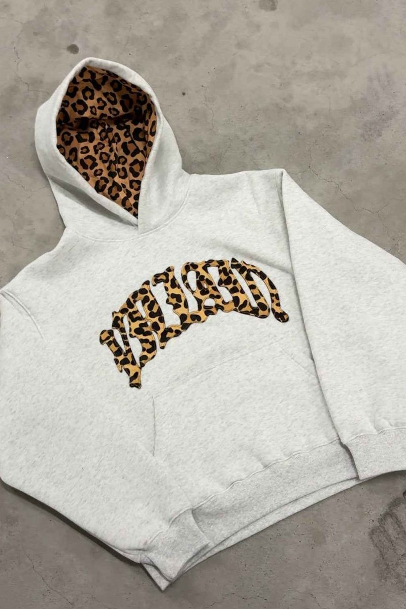 Women's Hoodie | Leopard Print Relaxed Fit - 4
