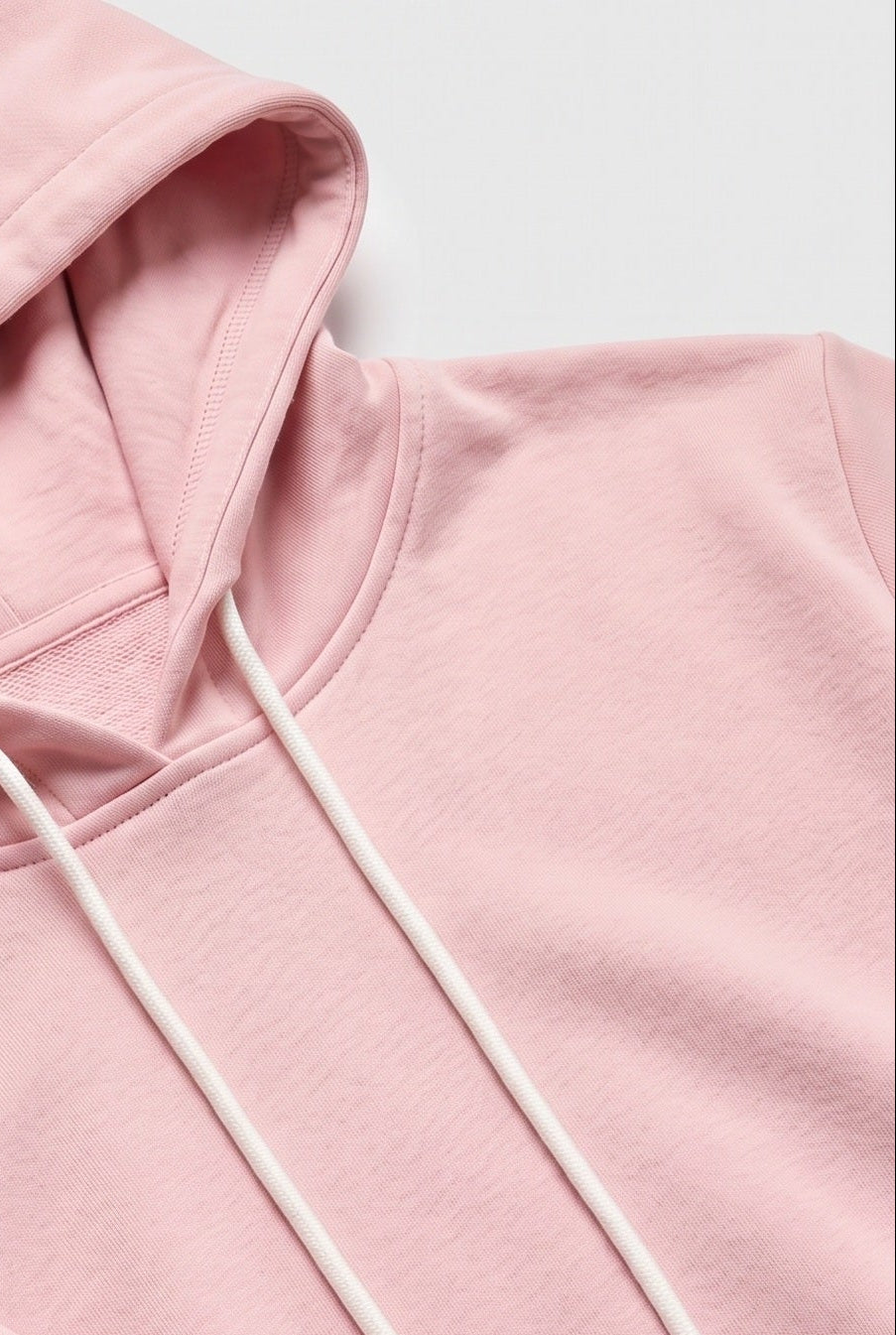 Women's Hoodie | Short Sleeve Boxy Fit - Pink detail