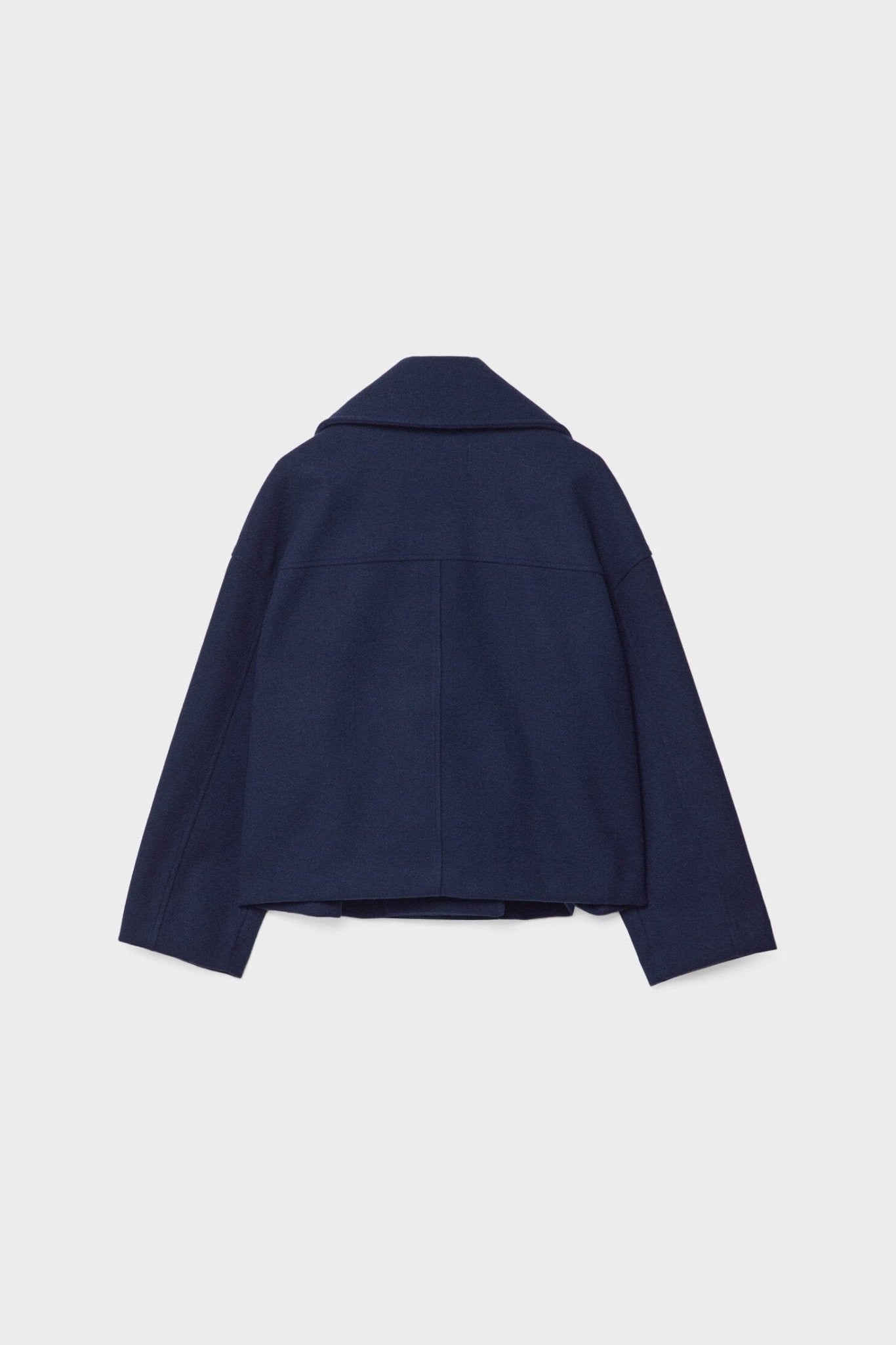 Women’s Jacket | Cropped Double-Breasted with Wide Lapels - 11