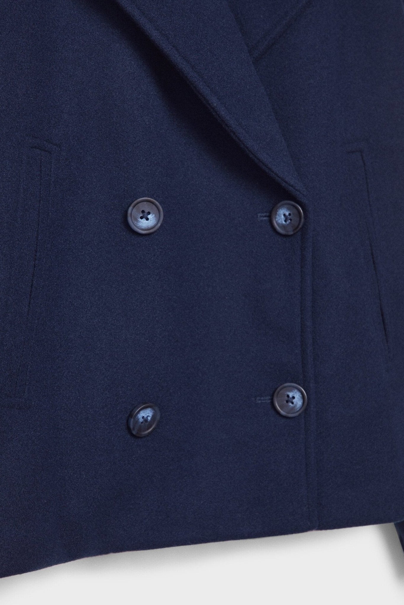Women’s Jacket | Cropped Double-Breasted with Wide Lapels - 12
