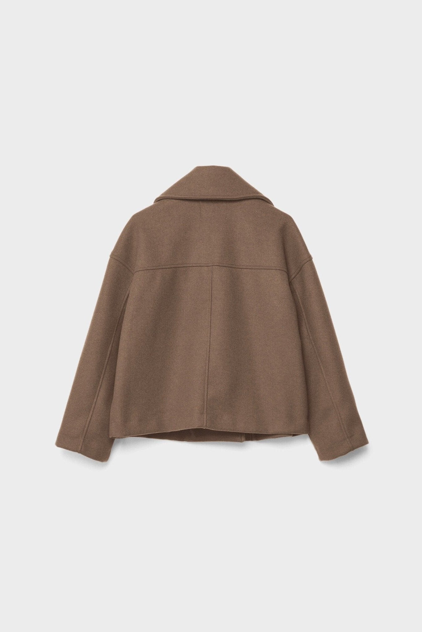 Women’s Jacket | Cropped Double-Breasted with Wide Lapels - 14