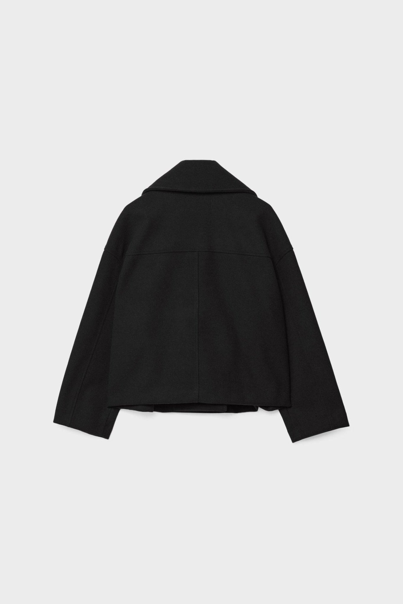 Women’s Jacket | Cropped Double-Breasted with Wide Lapels - 5