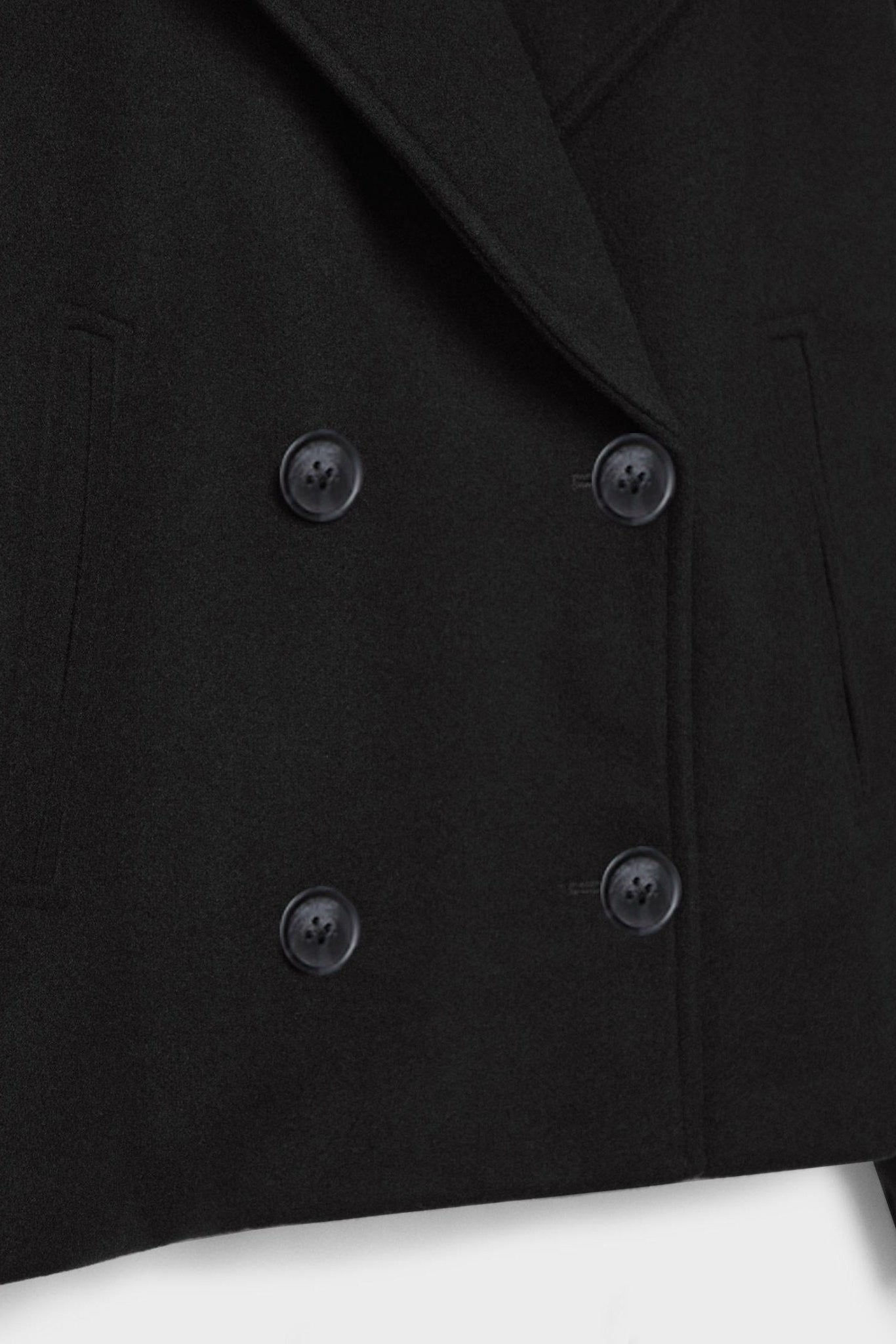 Women’s Jacket | Cropped Double-Breasted with Wide Lapels - 6